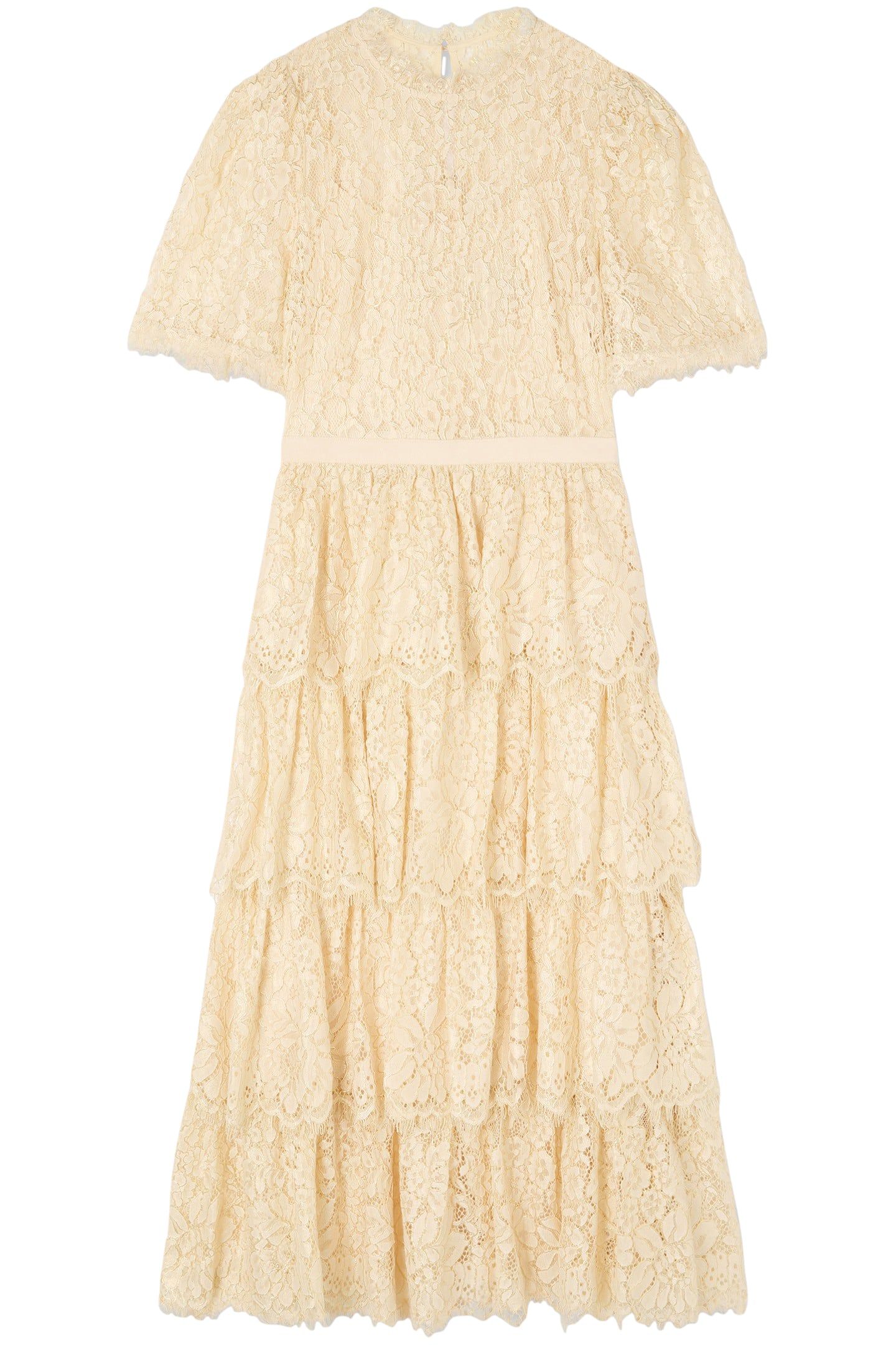DR CECILY LACE TIERED DR CHAMPAGNE 3