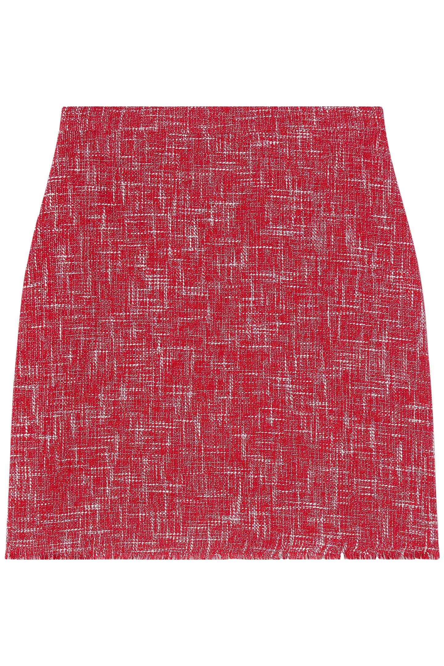 SK ALEXA TWEED SKIRT RED 3