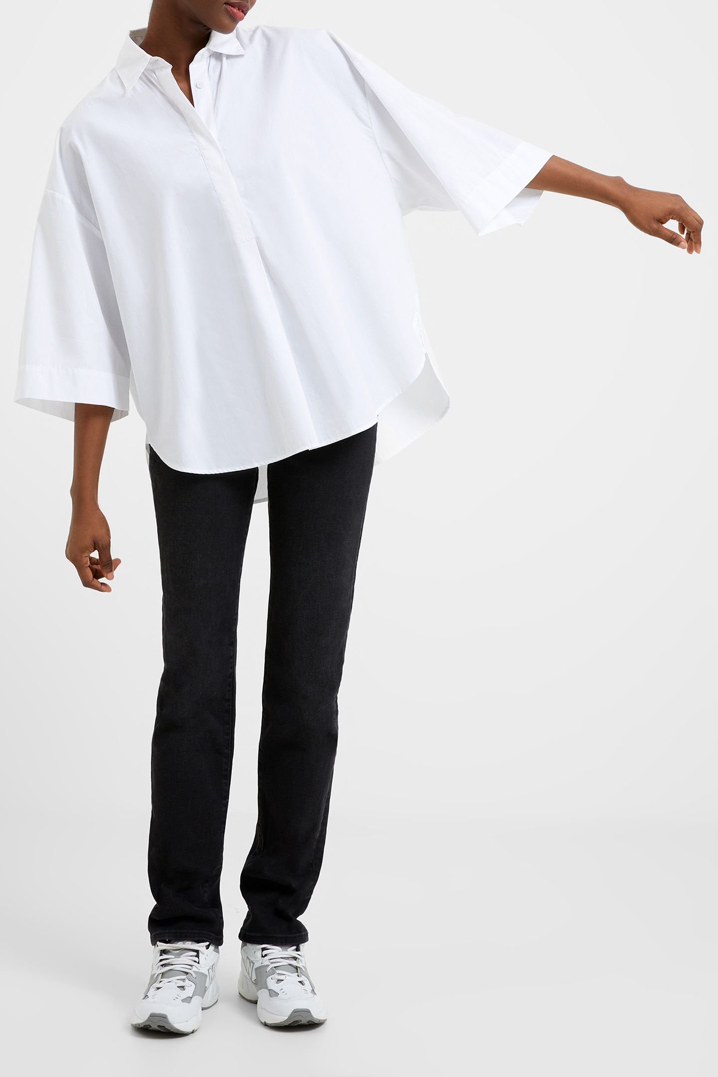 RHODES POPLIN SS POPOVER LINEN WHITE 4