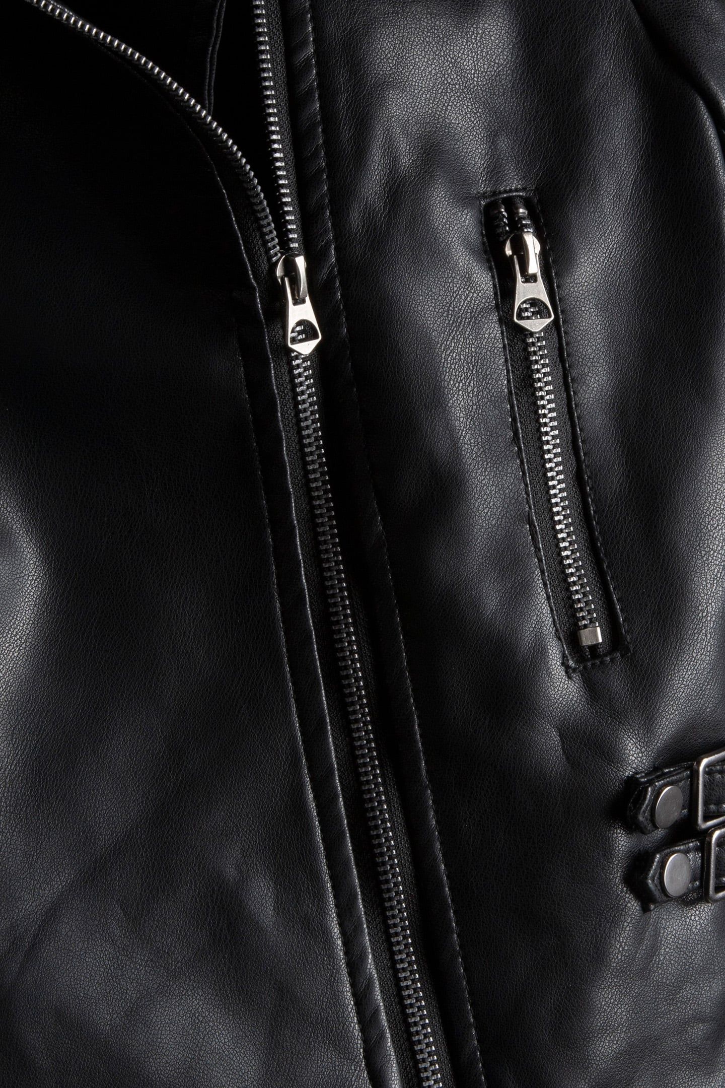 BIKER FAUX BLACK 3