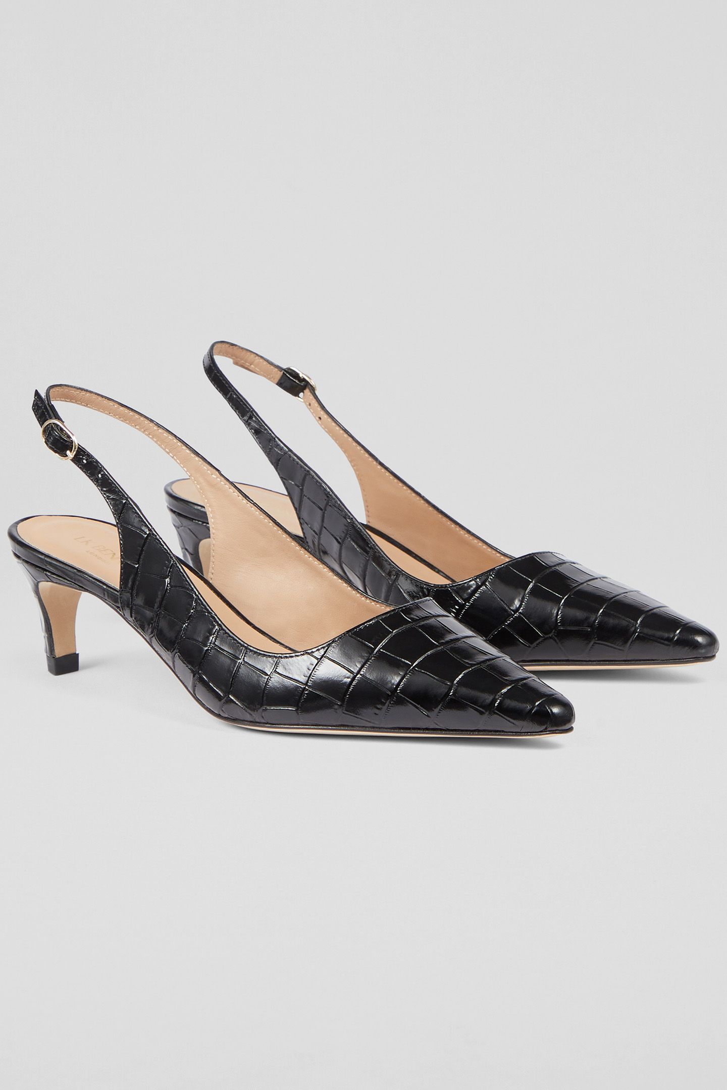 OC ALYSSA LOW HEEL SLING BLACK 2