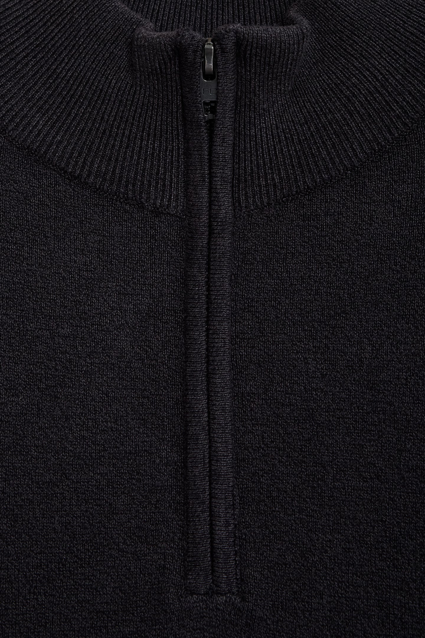 HALF ZIP LUXE CHARCOAL MEL 3