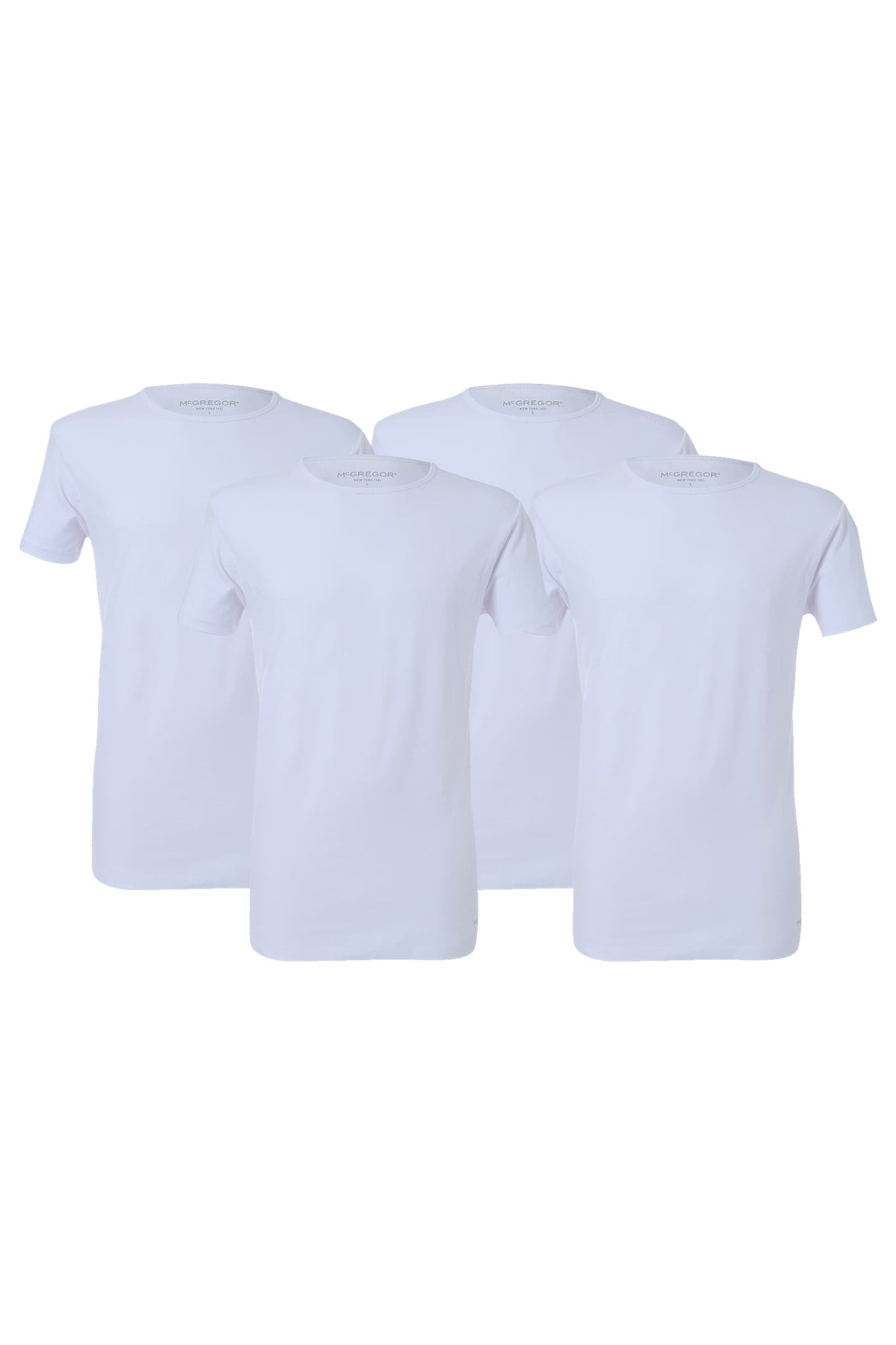 PREMIUM - STRETCH T-SHIRT - 4-PACK WHITE 1