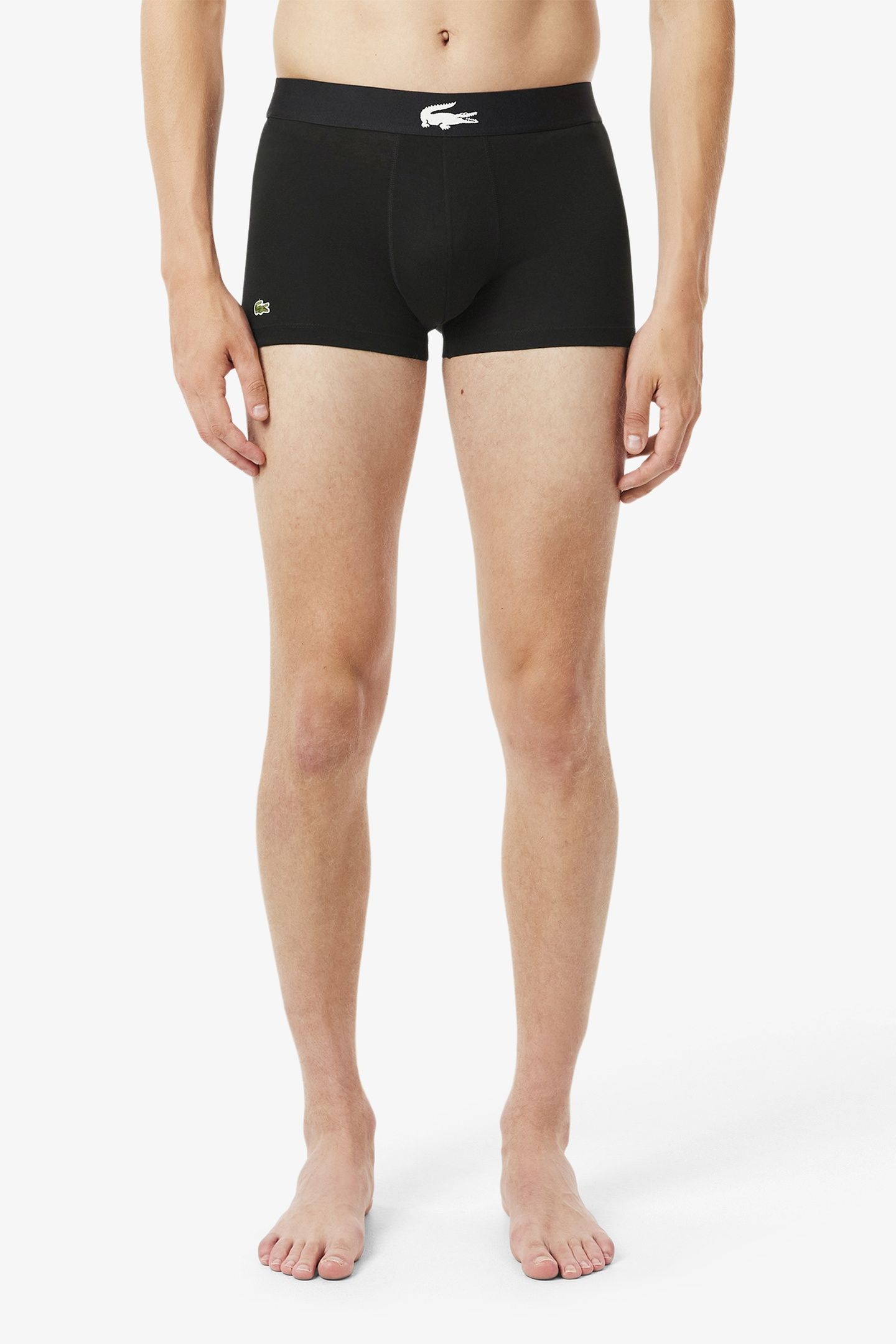 3-PACK STRETCH COTTON TRUNKS BLACK/WHITE-BLACK-BLACK 6