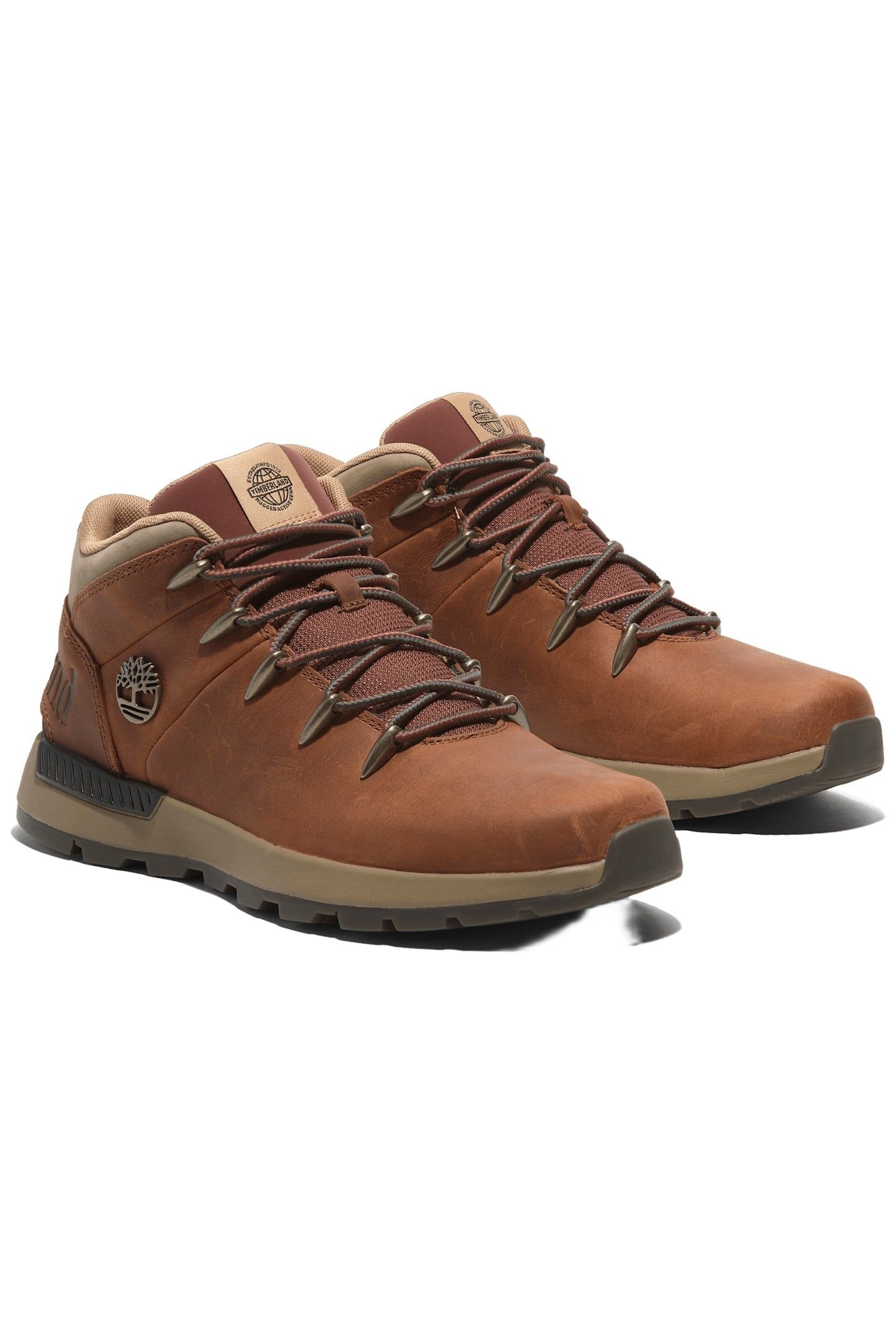 SPRINT TREKKER MID LACE UP SNEAKER MEDIUM ORANGE FULL GRAIN 1