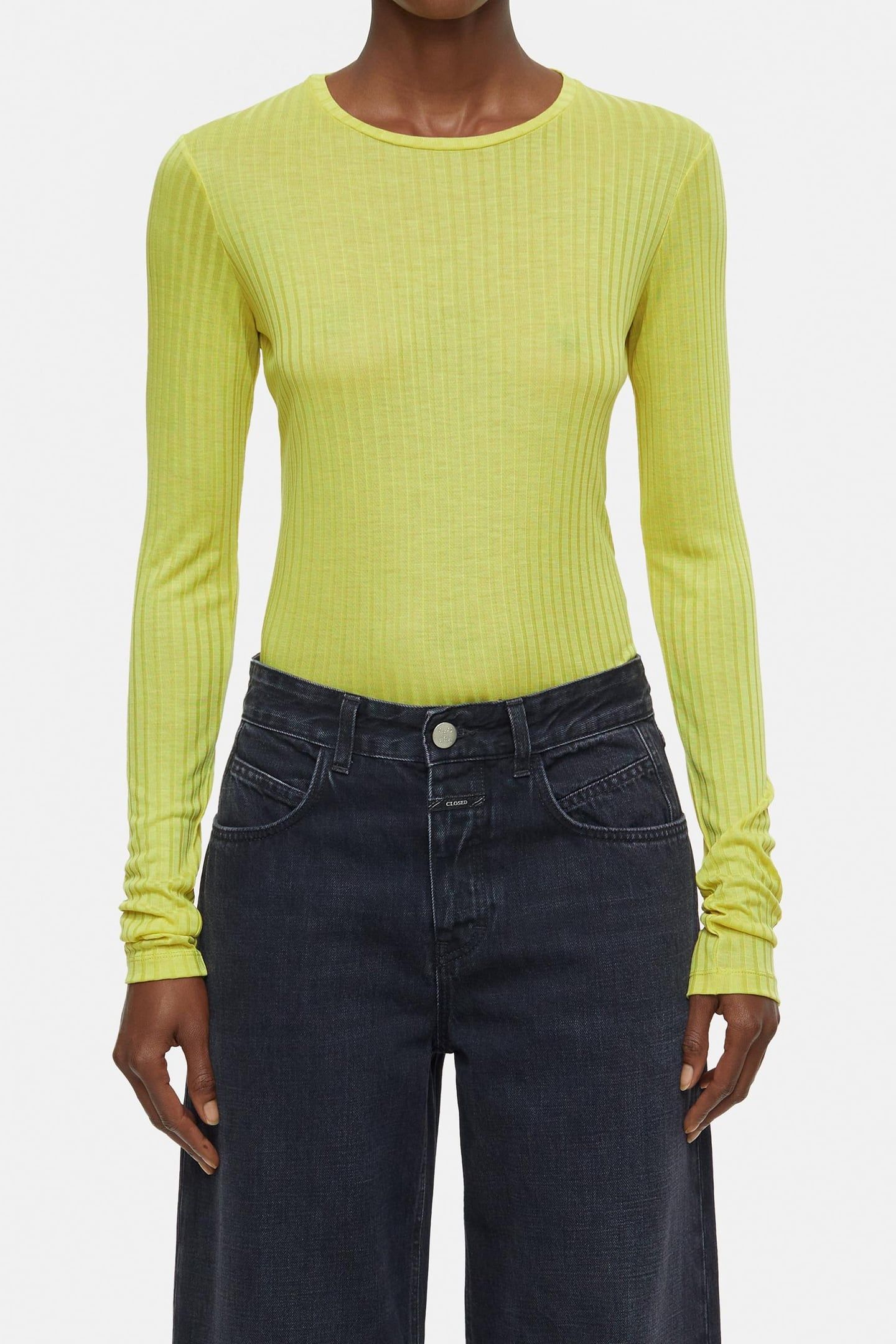 CREWNECK LONGSLEEVE T-SHIRTS PRIMARY YELLOW 2