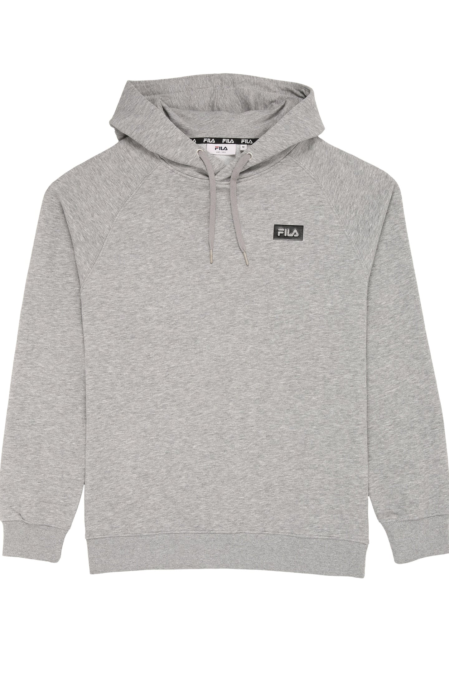 ZEDDAM LOGO HOODIE MEDIUM GREY MELANGE 1
