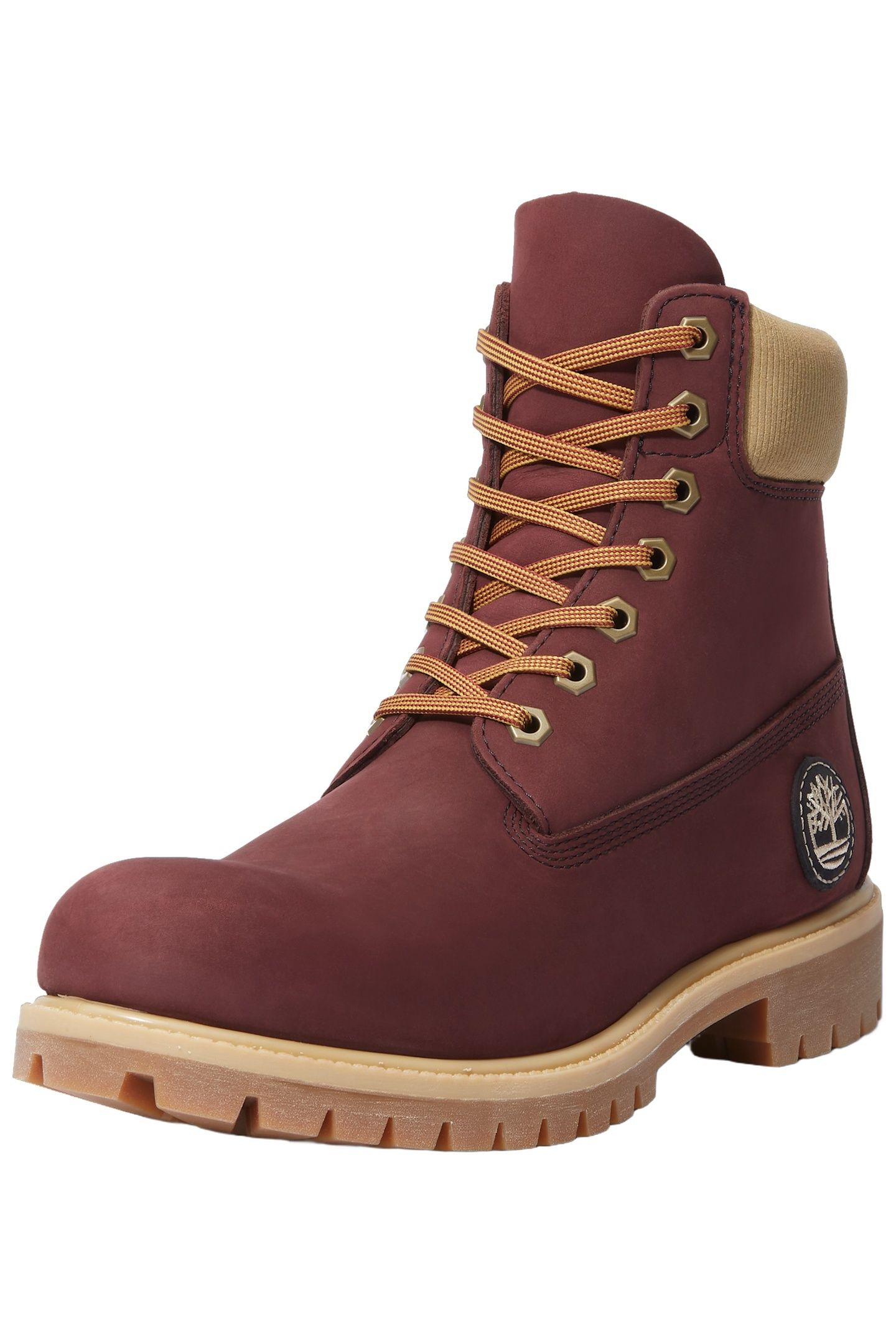 Timberland Men\'s Chestnut Brown Burgundy Leather Lace-Up Work Boots Men main image 3