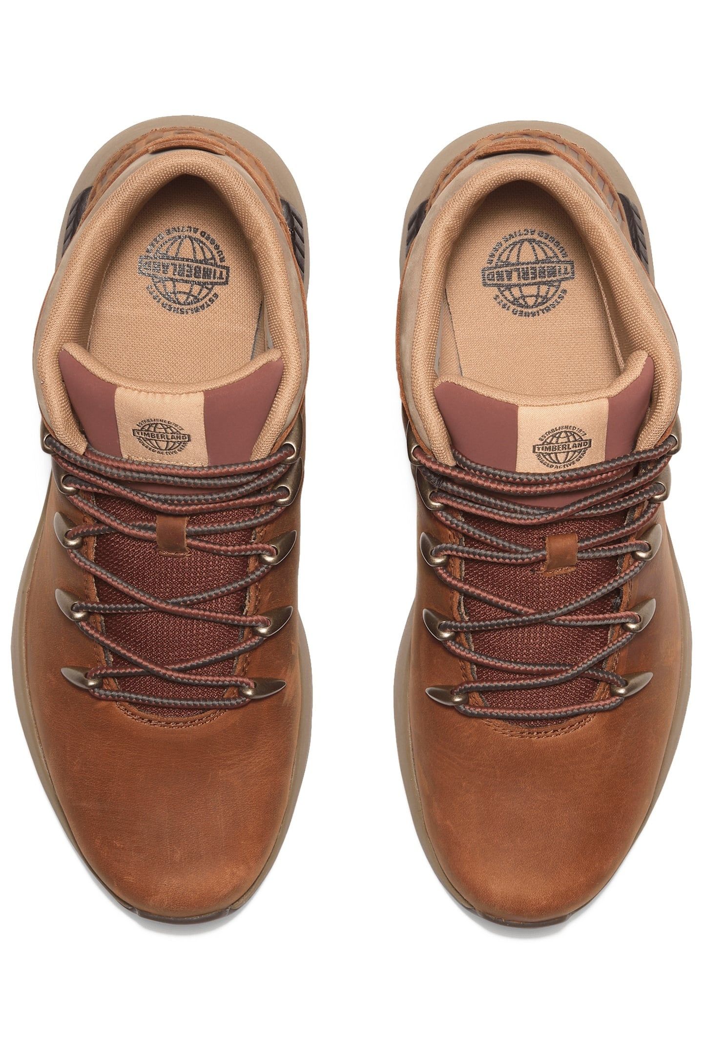SPRINT TREKKER MID LACE UP SNEAKER MEDIUM ORANGE FULL GRAIN 5