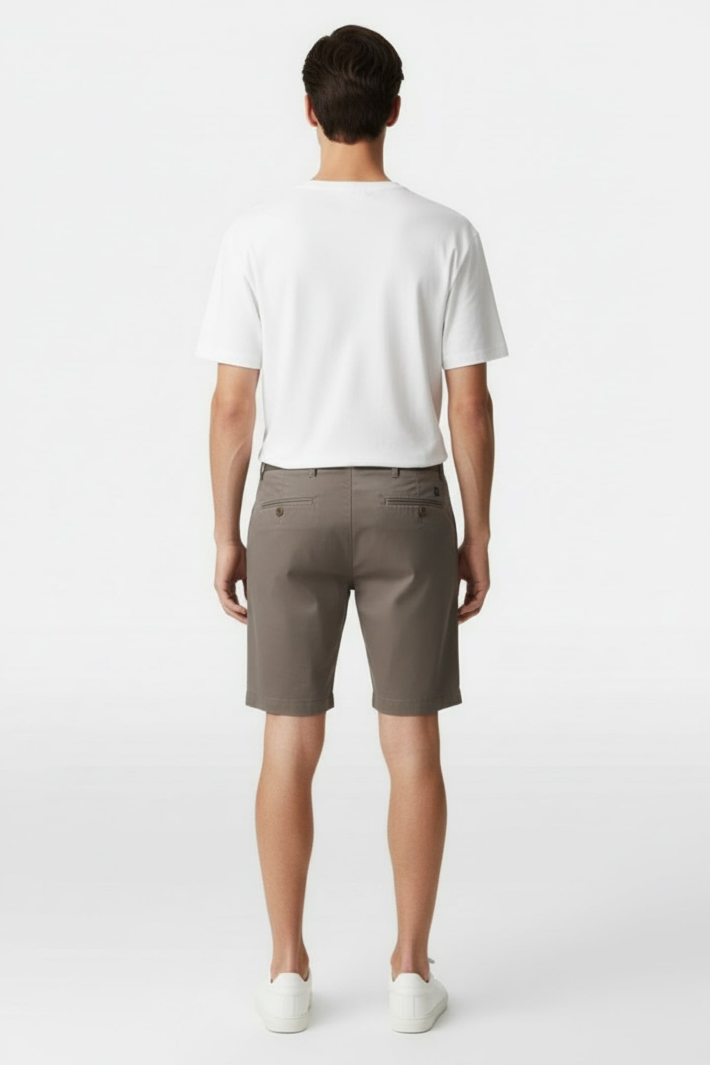 HAMPTON COTTON CHINO SHORTS — TAUPE 2