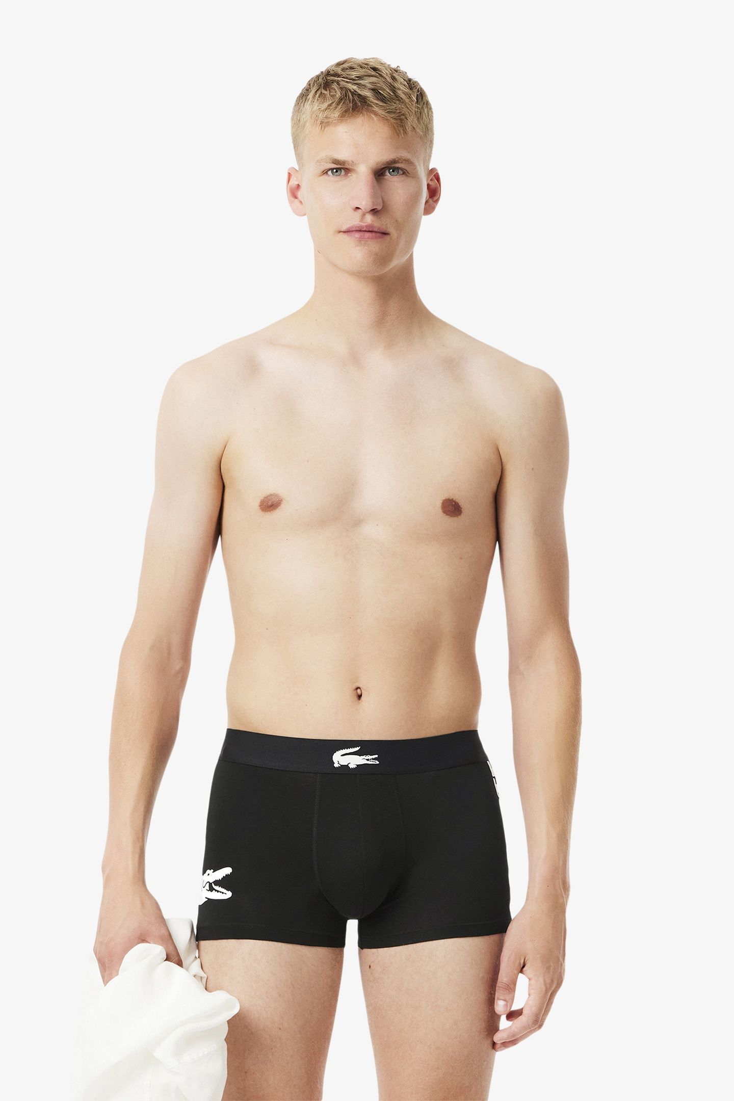 3-PACK STRETCH COTTON TRUNKS BLACK/WHITE-BLACK-BLACK 2