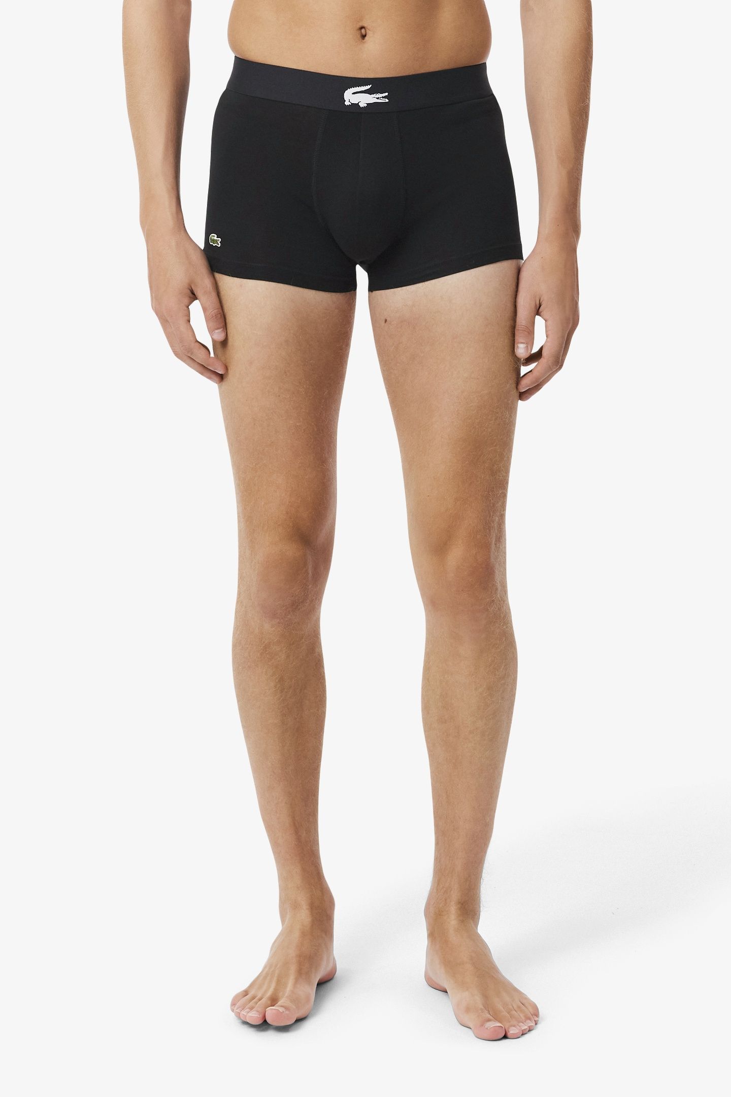 3-PACK STRETCH COTTON TRUNKS BLACK/WHITE-BLACK-BLACK 8