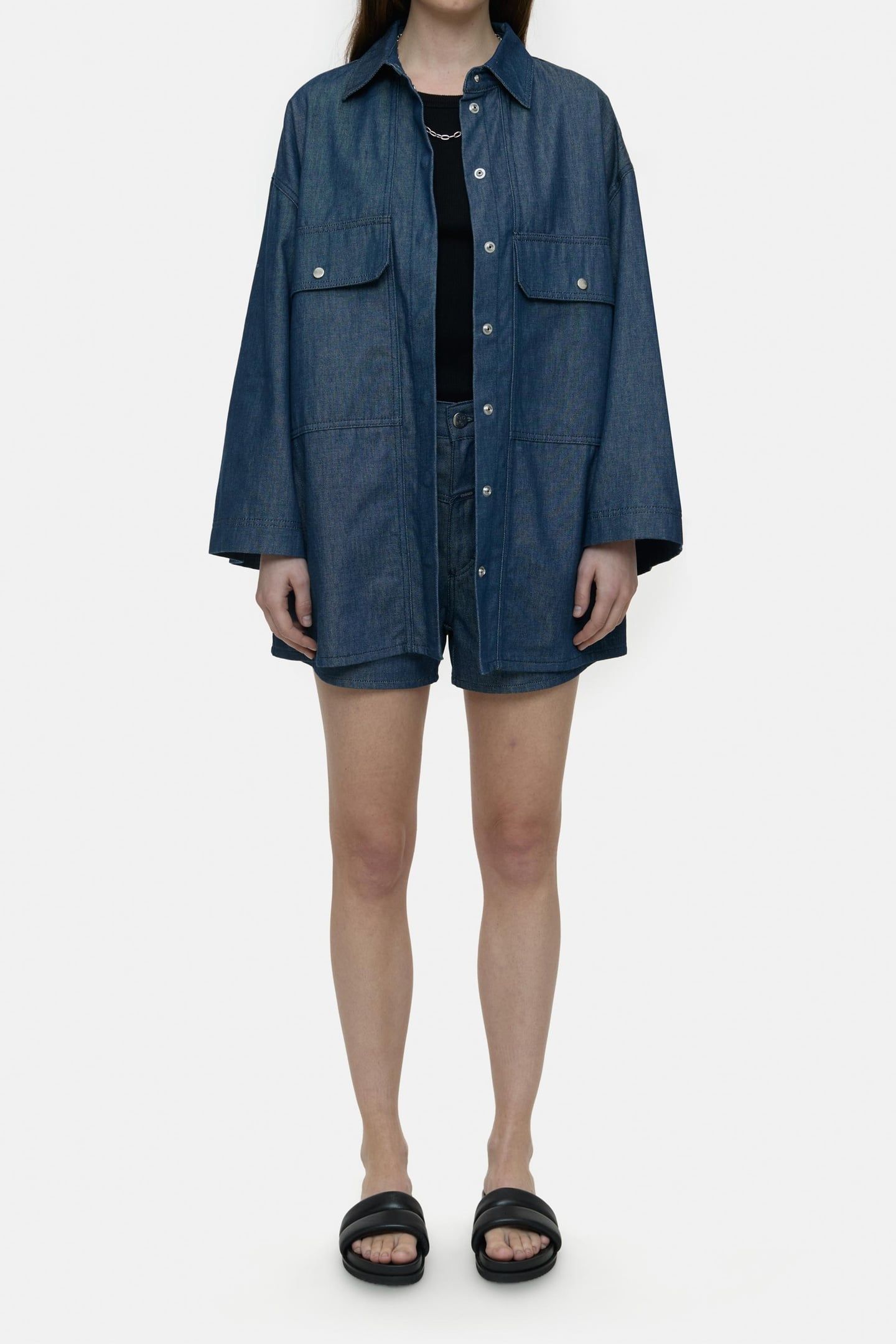 BOYFRIEND SHIRT DARK BLUE 1