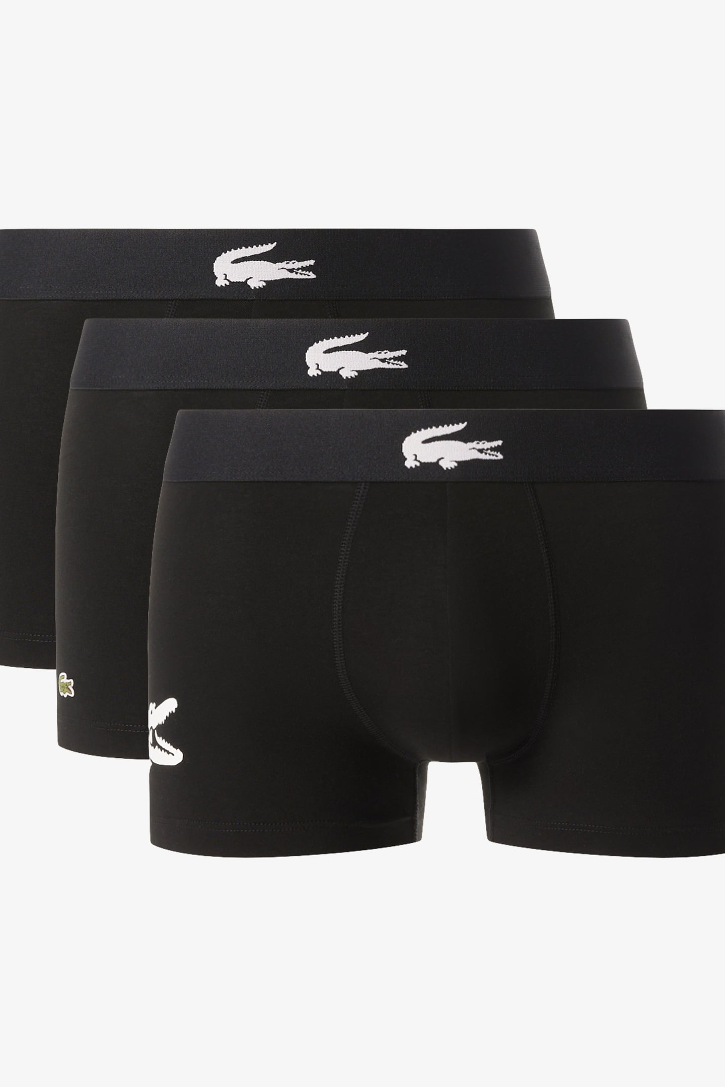 3-PACK STRETCH COTTON TRUNKS BLACK/WHITE-BLACK-BLACK 1