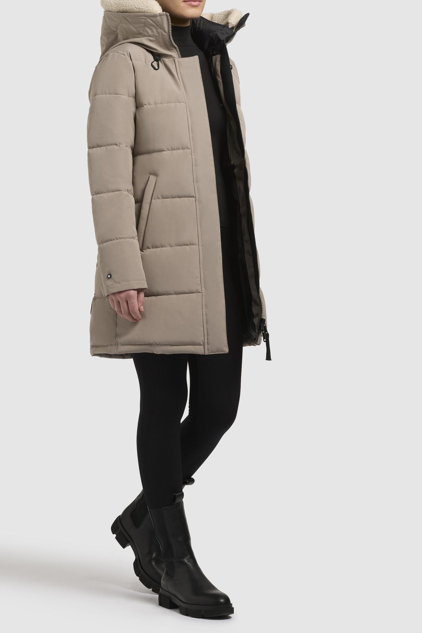 FALTD TEDDY COAT GREIGE 2