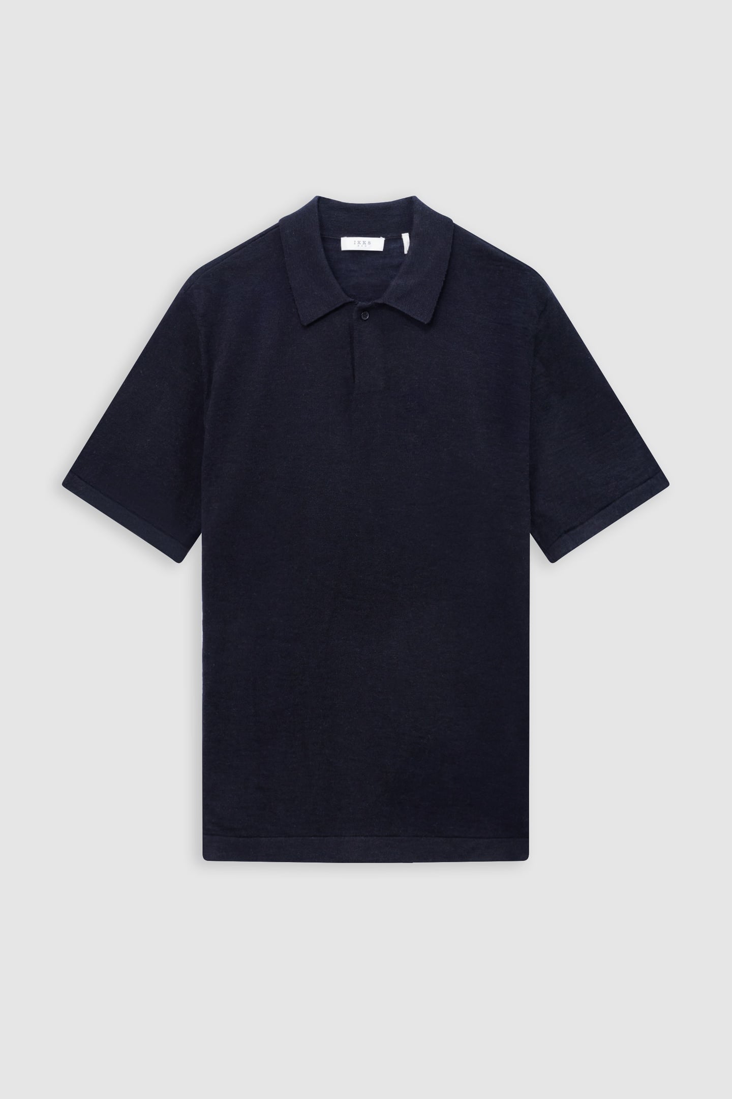 BLACK SLUB KNIT POLO SHIRT 4
