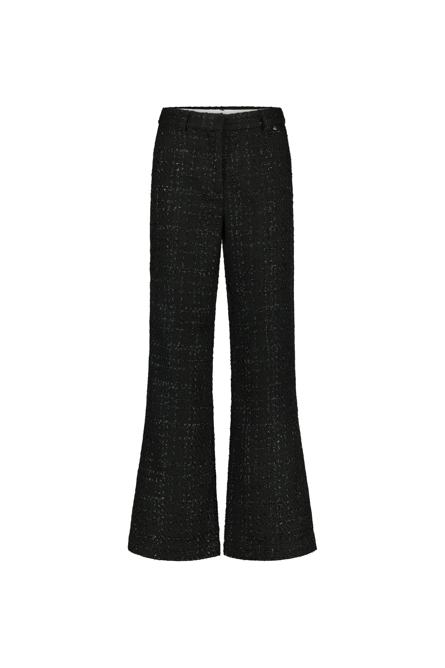 REMI TWEED TROUSERS BLACK 3