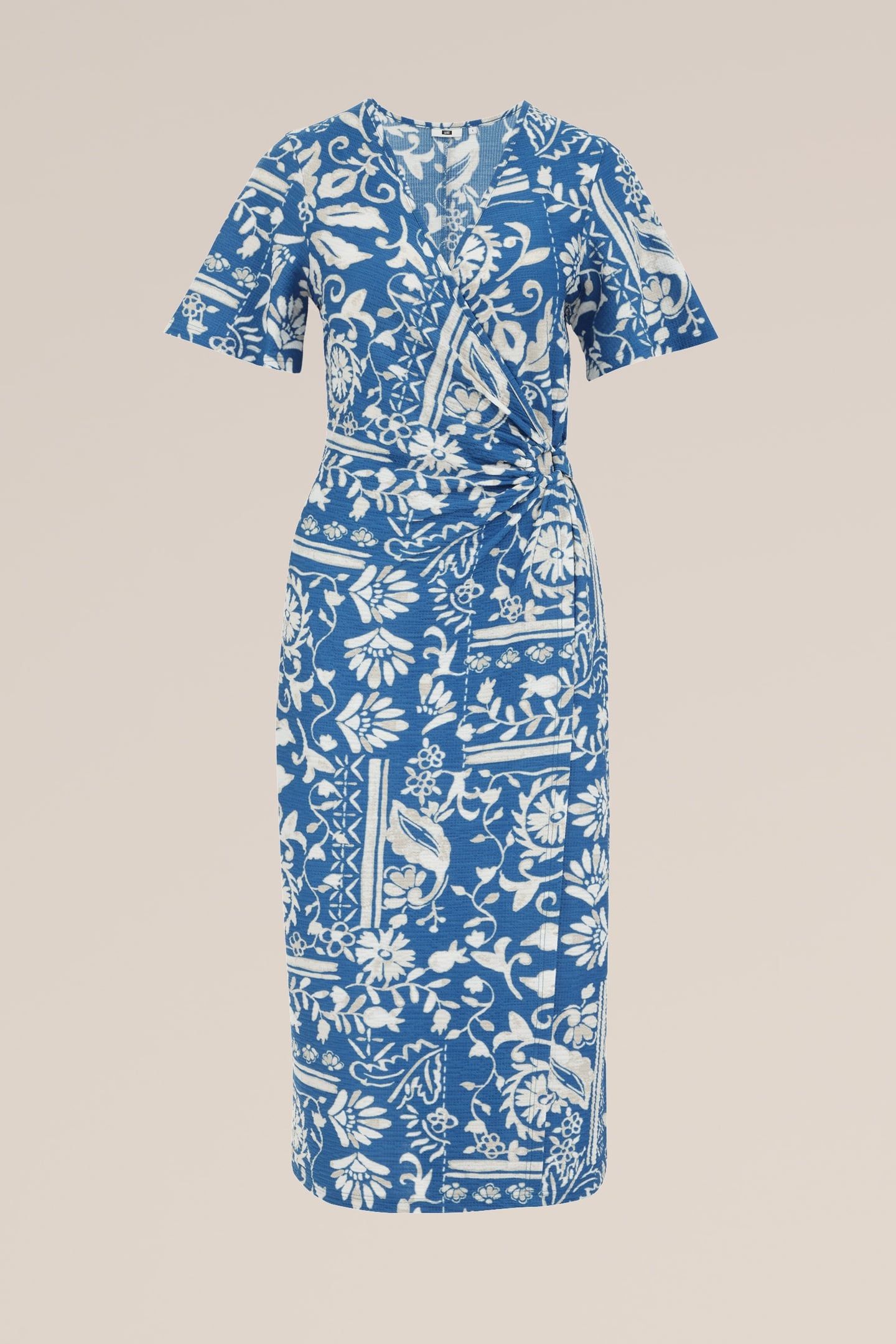 DRESS MID LENGTH BLUE 6