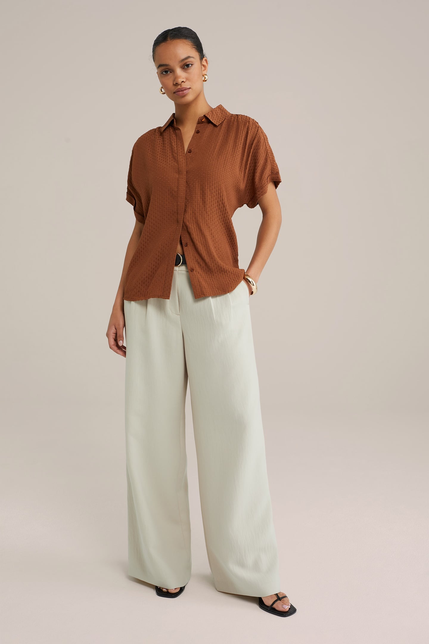 BLOUSE BROWN 2