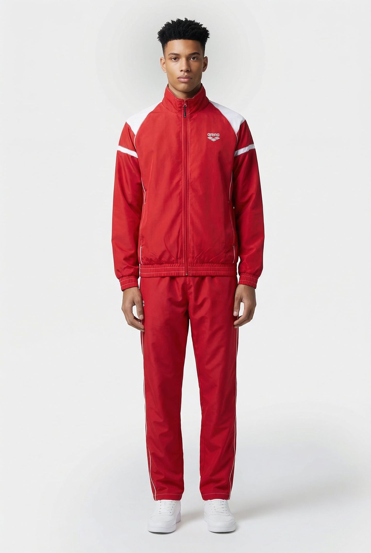 TARIDA RED/WHITE/METALLIC-GREY 1