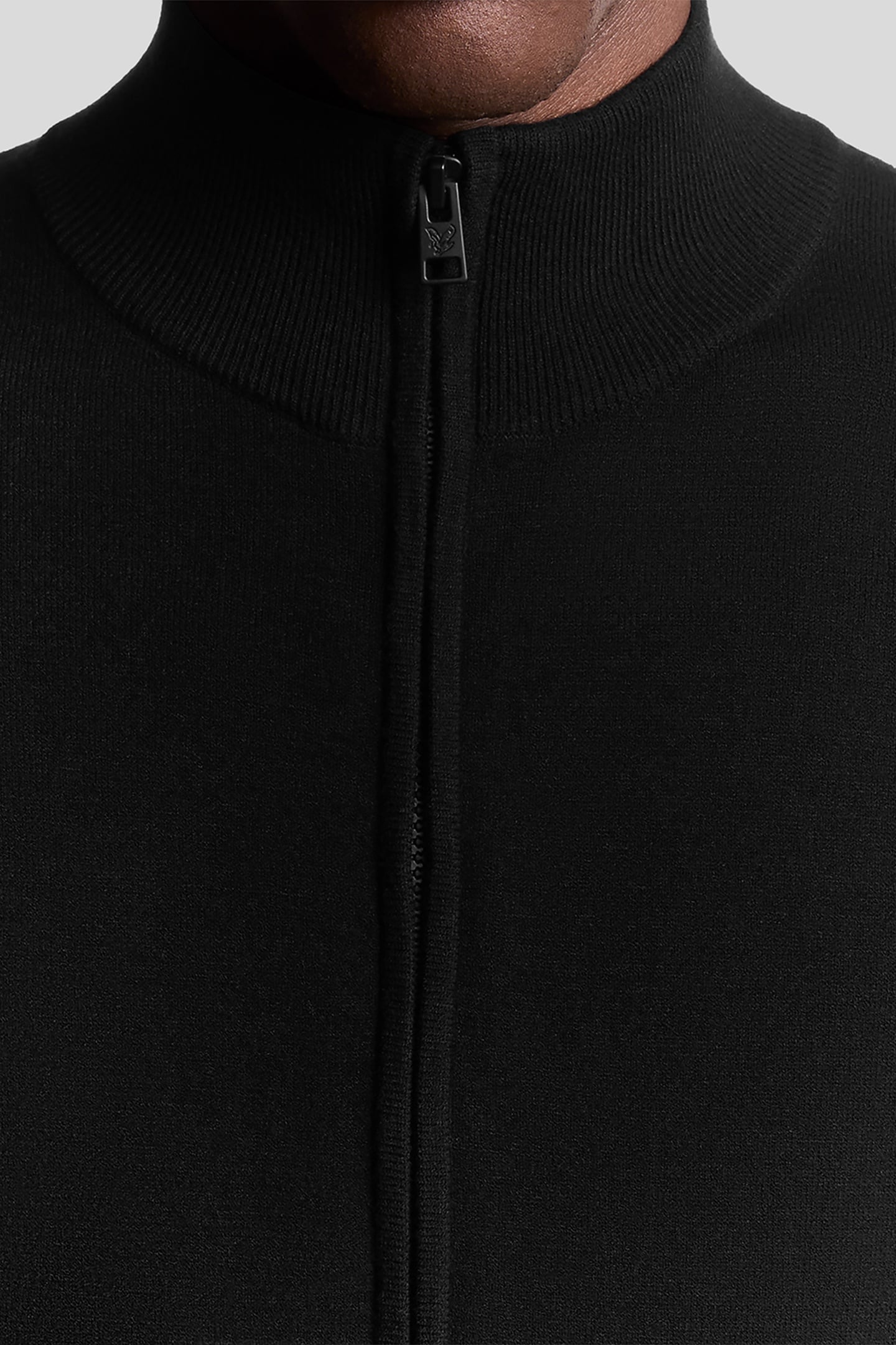 MESH LOGO KNITTED TRACK JACKET PUTTY 5