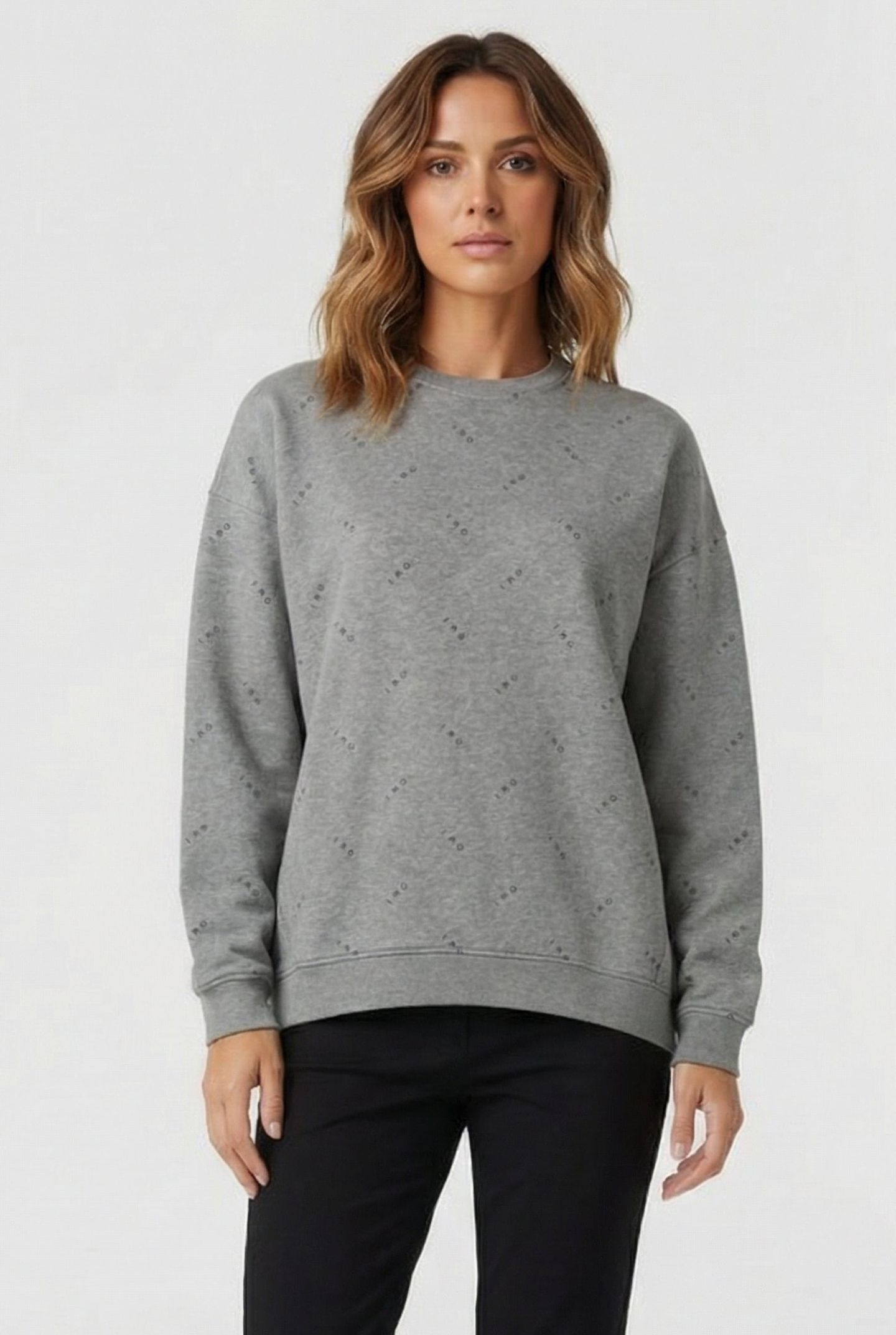 OLGA SWEAT MIXED GREY 1