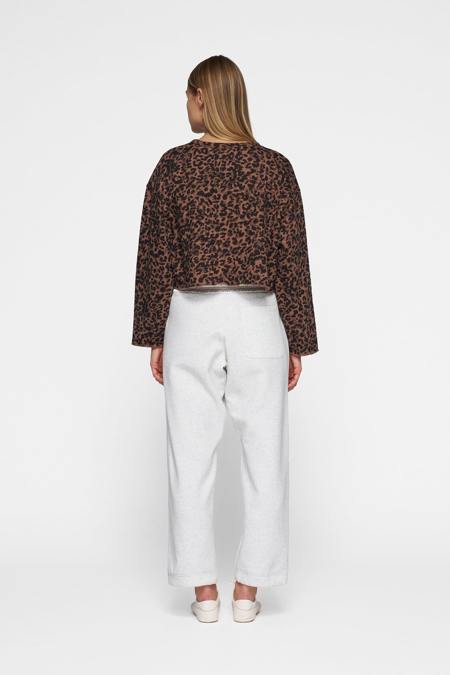 CROPPED SWEATER LEOPARD DARK FUDGE 3