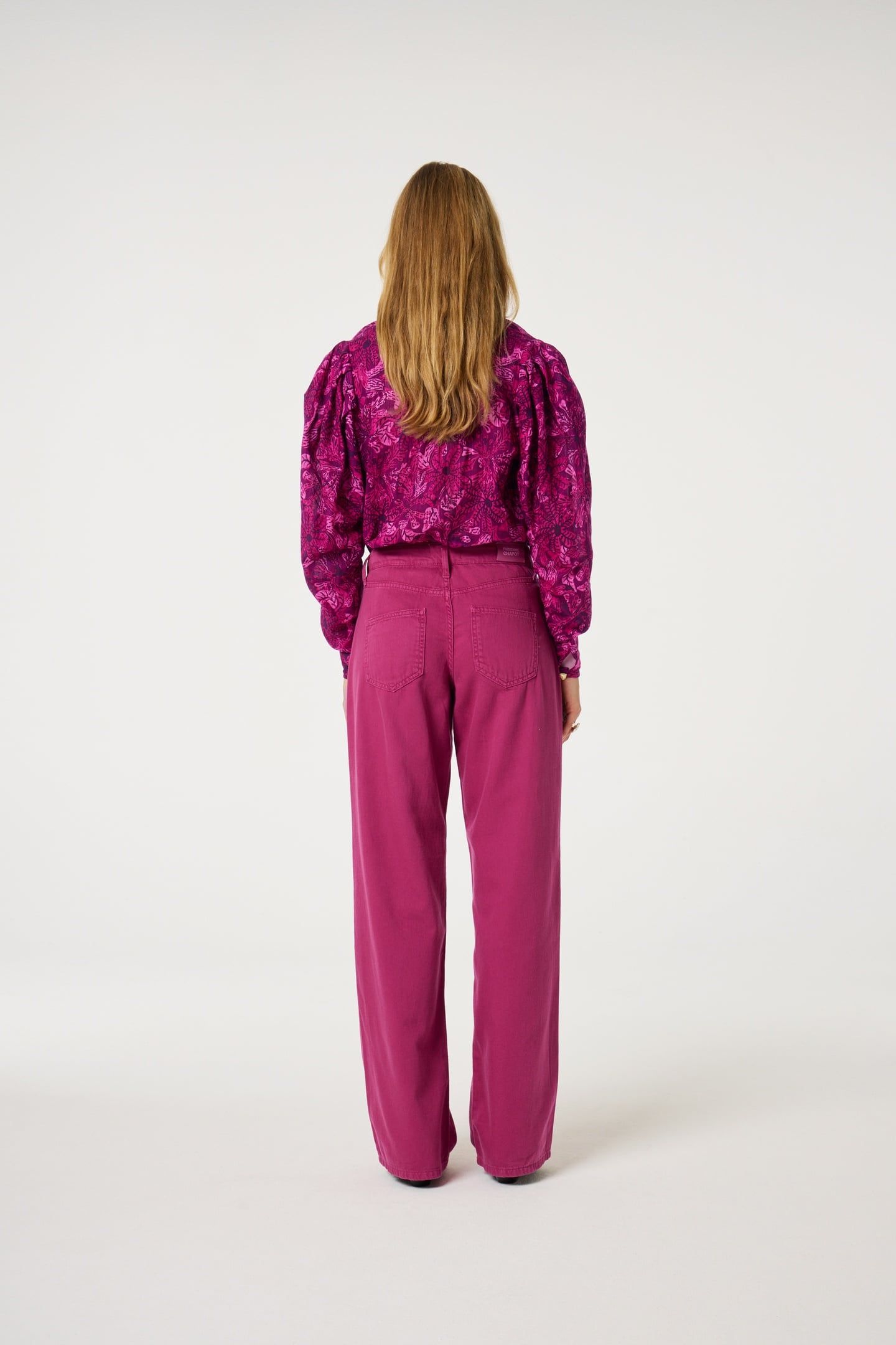 LUCY WIDE LEG JEANS RAZZY PINK 2