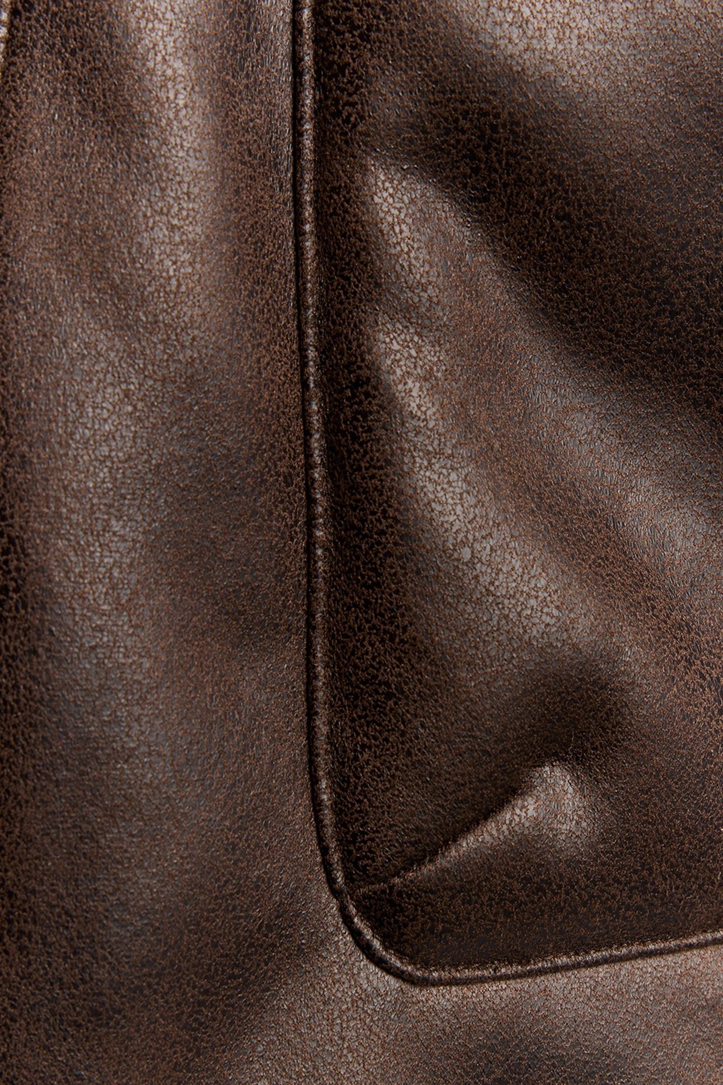 SHEARLING JACKET WHISKEY BROWN 6