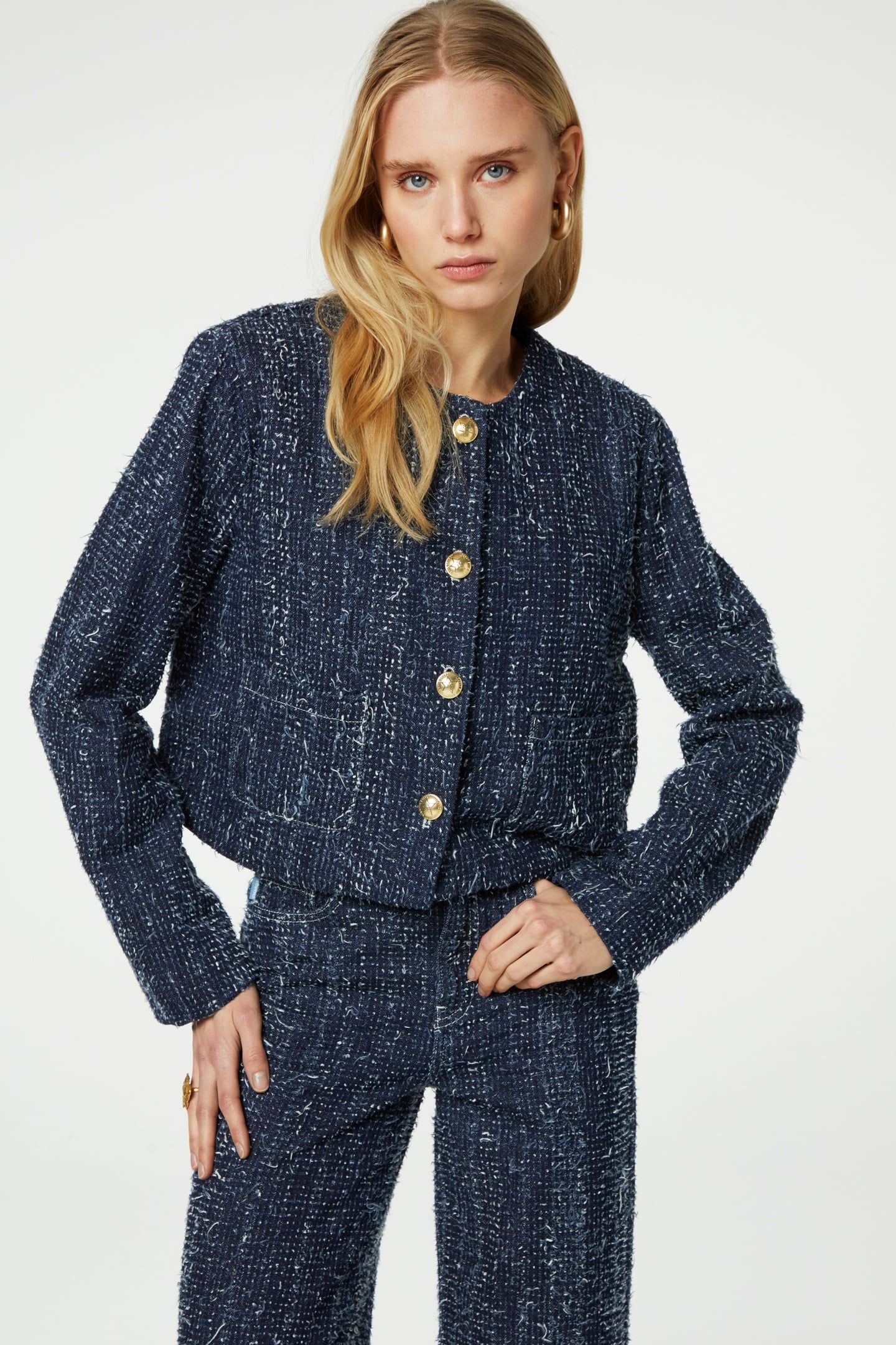 DAVIS DENIM BLAZER DARK INDIGO 1