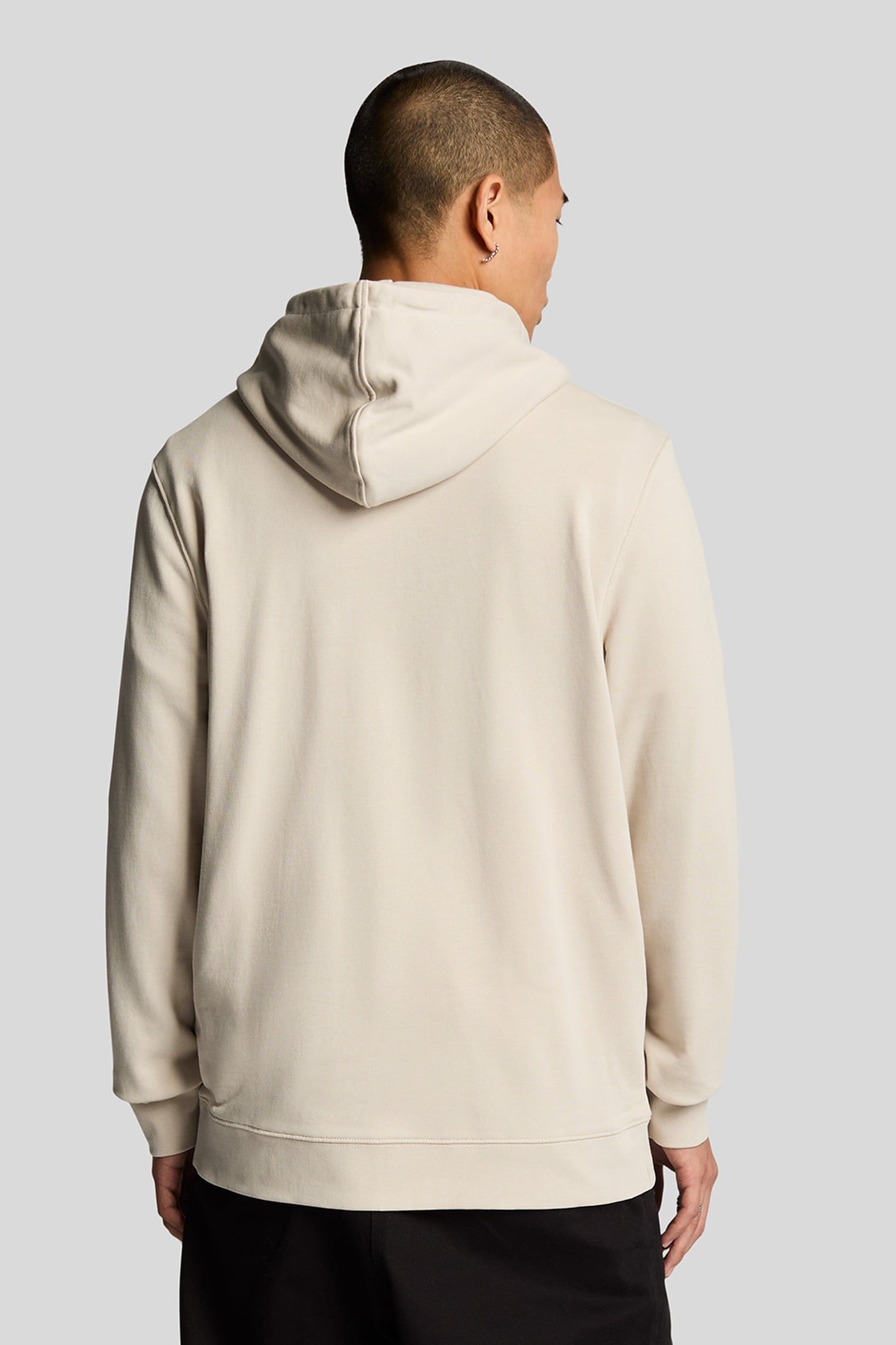 LOOPBACK EMBROIDERED HOODIE COVE/DARK NAVY 3