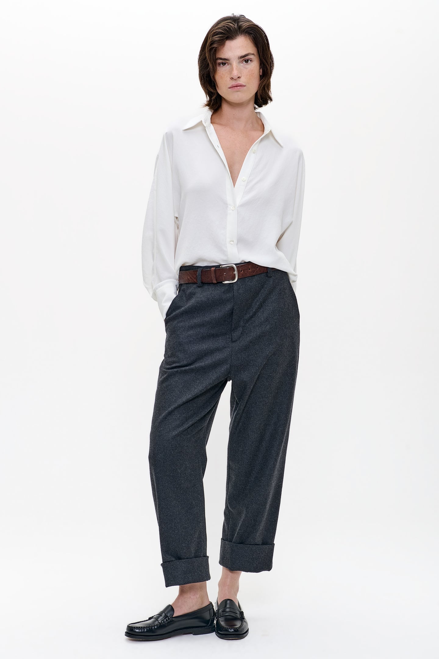 FLUID BAT-SLEEVE SHIRT OFF WHITE 1