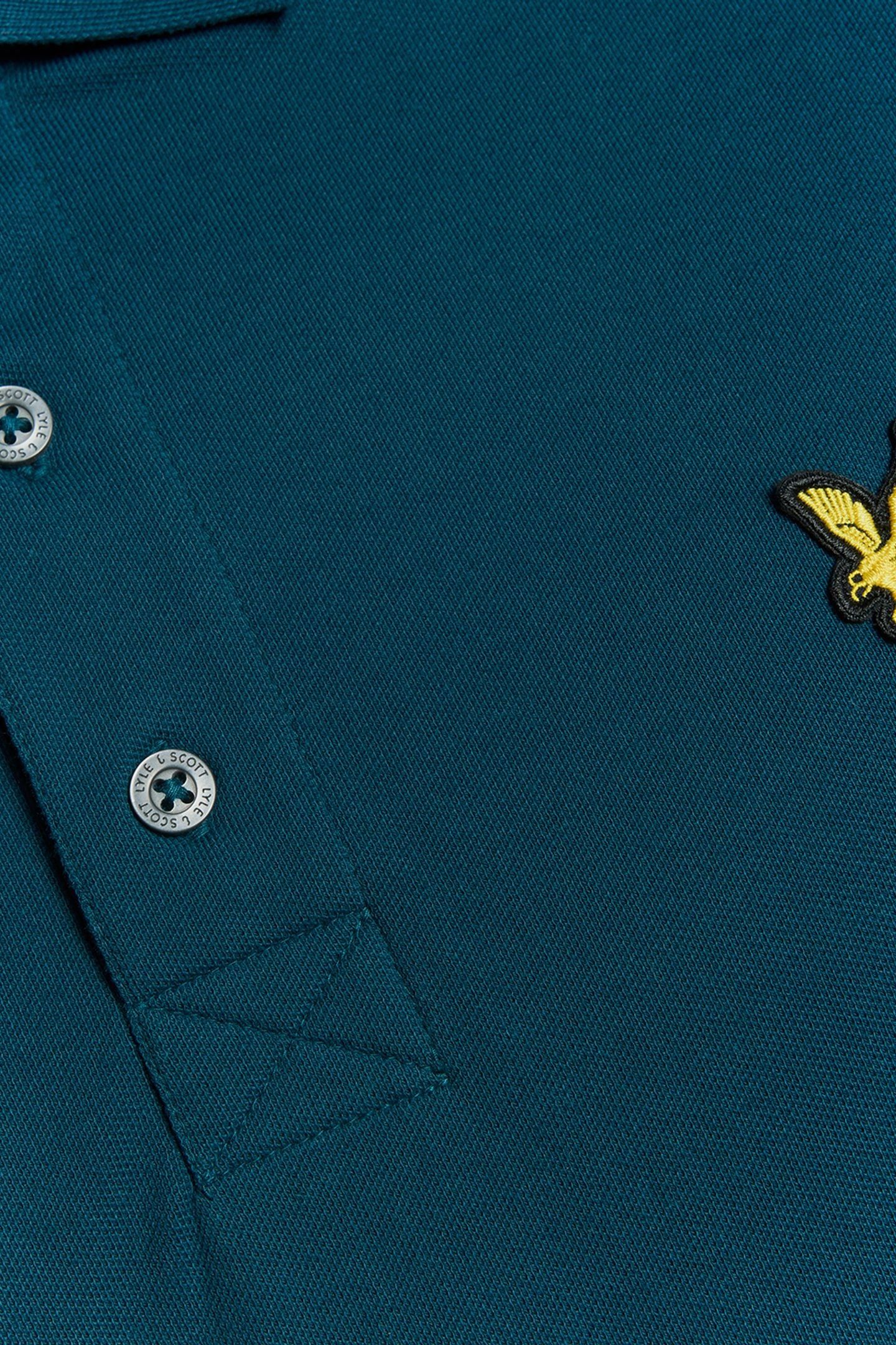 PLAIN POLO SHIRT RICH TEAL 5
