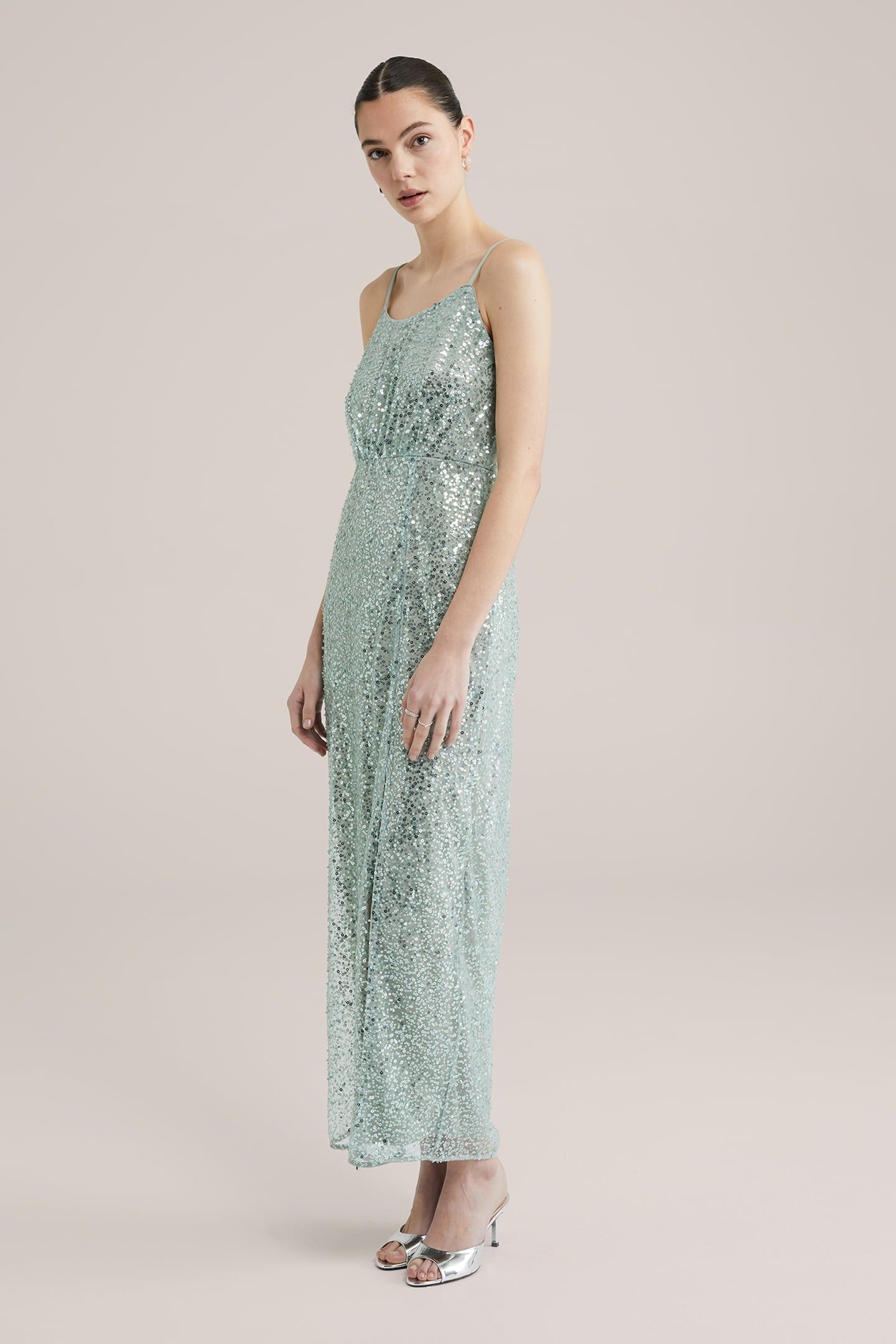 DRESS MAXI LENGTH MINT GREEN 9