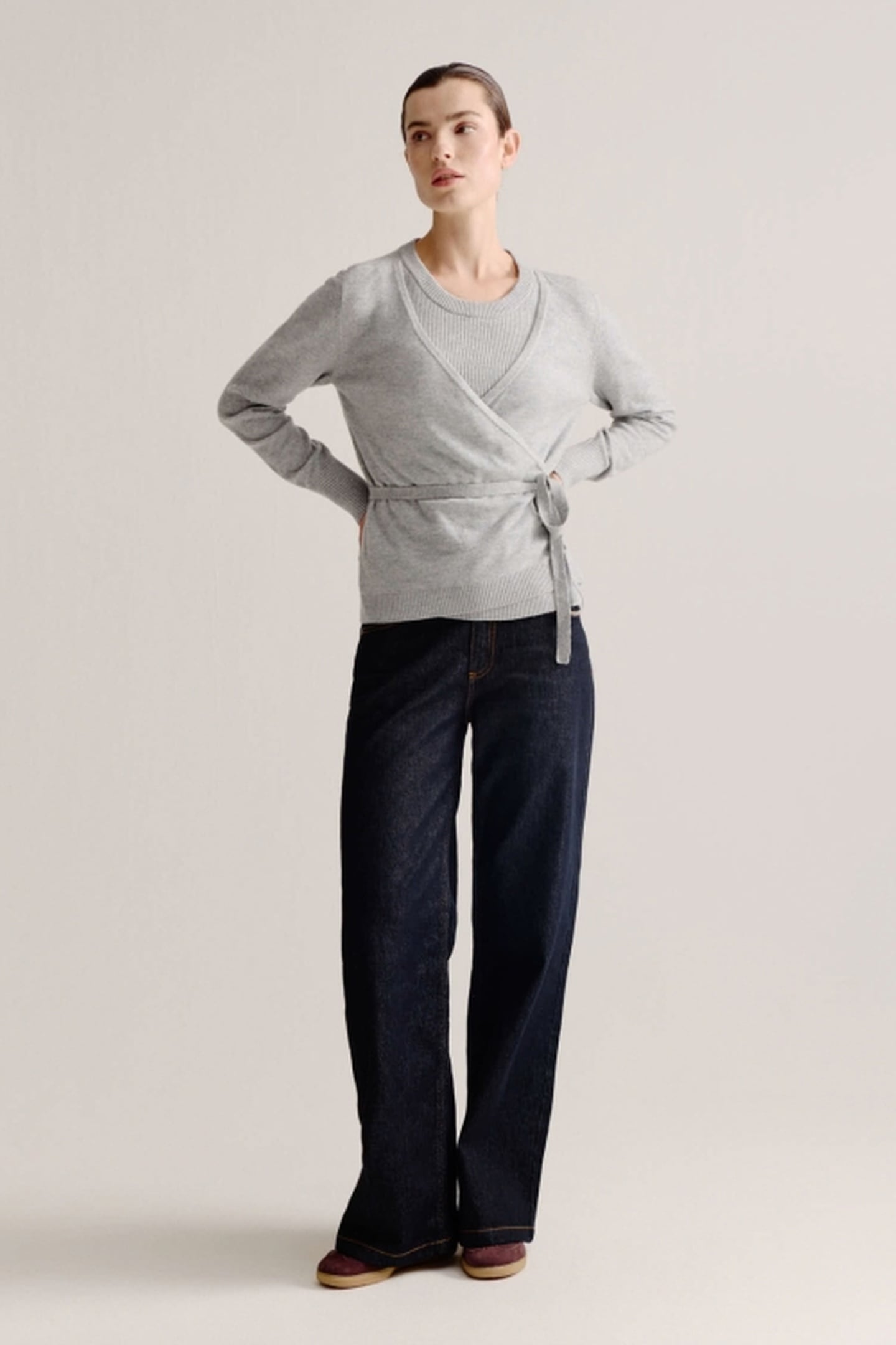 LOIS CARDIGAN GREY 1