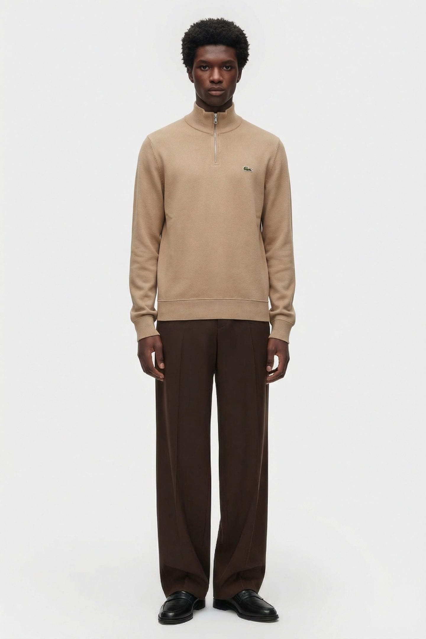 ZIP-UP HIGH NECK INTERLOCK SWEATSHIRT VIENNESE 1