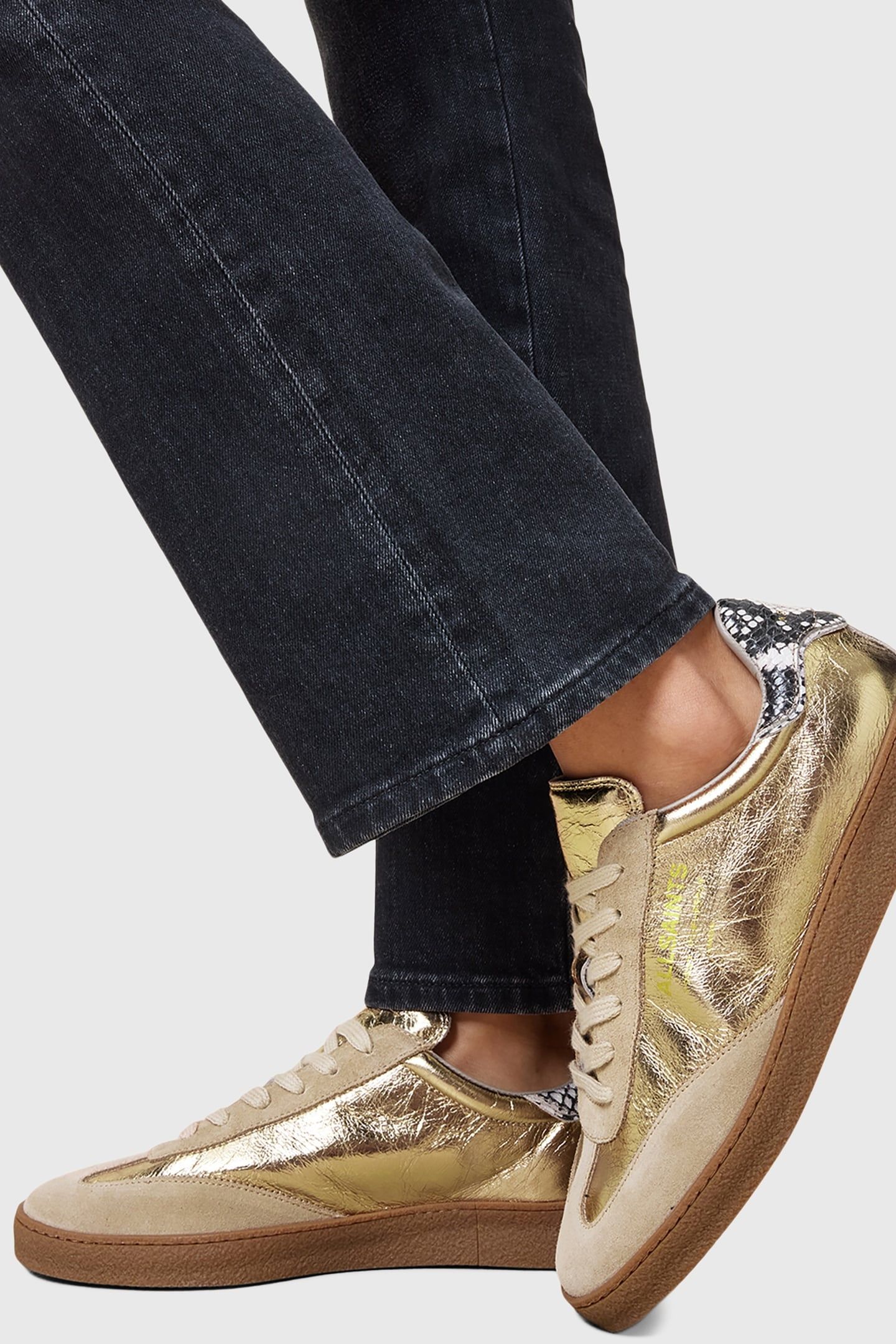 THELMA MET SNEAKER GOLD/SAND BROWN 7