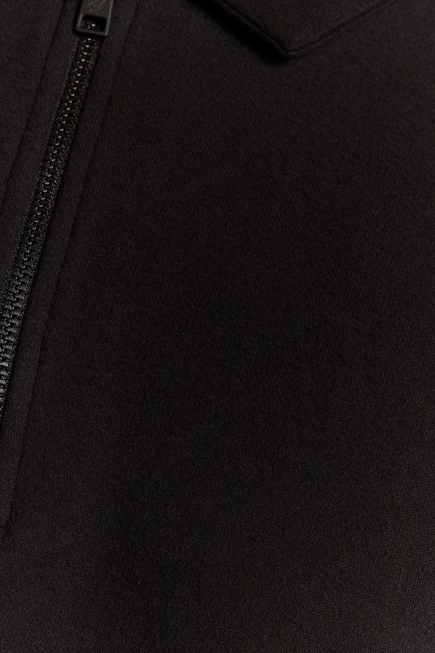 INTERLOCK ZIPPED POLO SHIRT JET BLACK 6