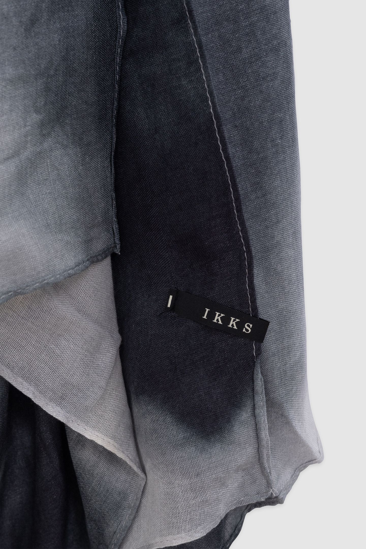 GREY BLUE DEEP-DYE LOOK SCARF 4