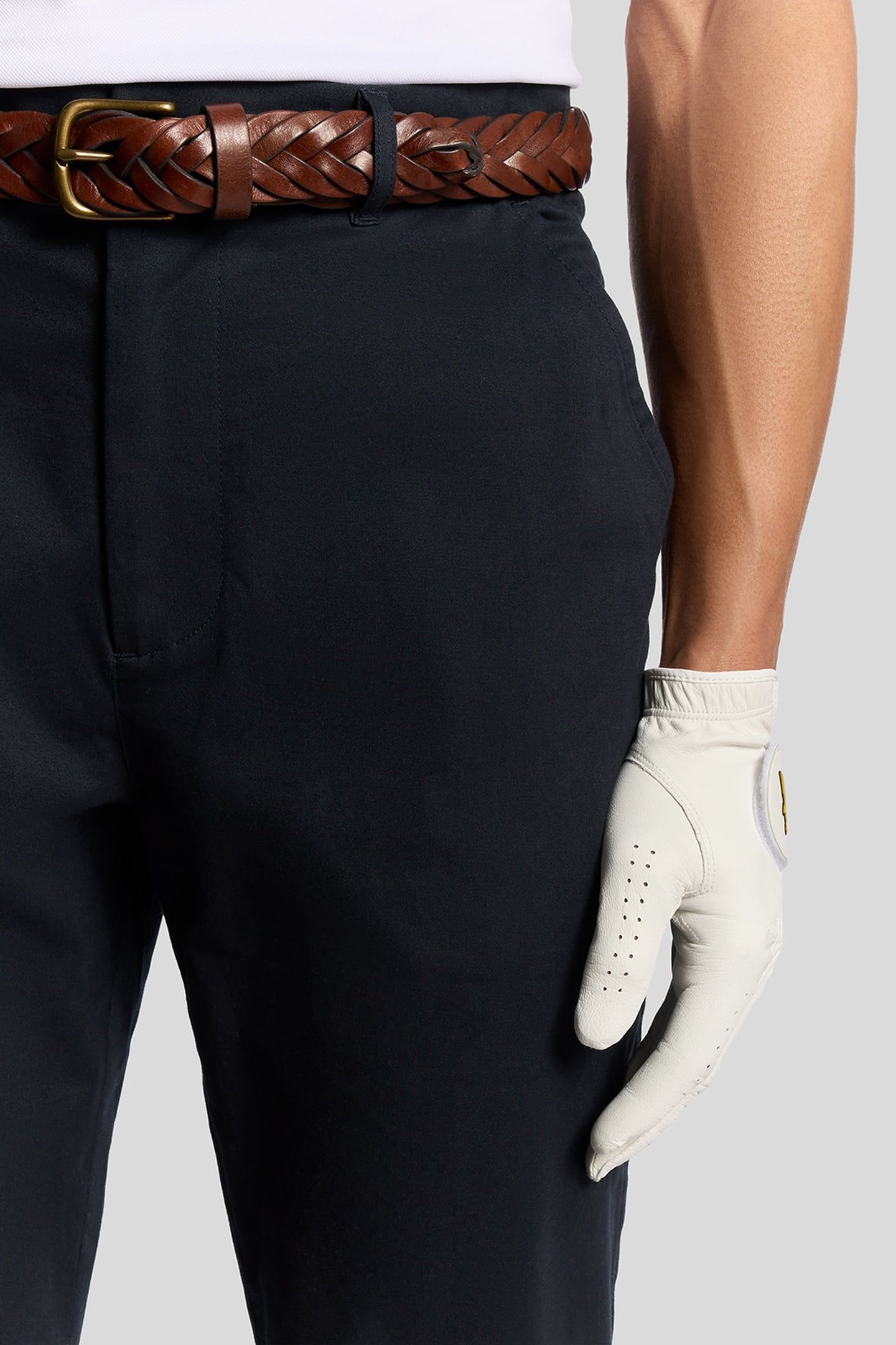 COURSE STRETCH CHINO TROUSERS DARK NAVY 3