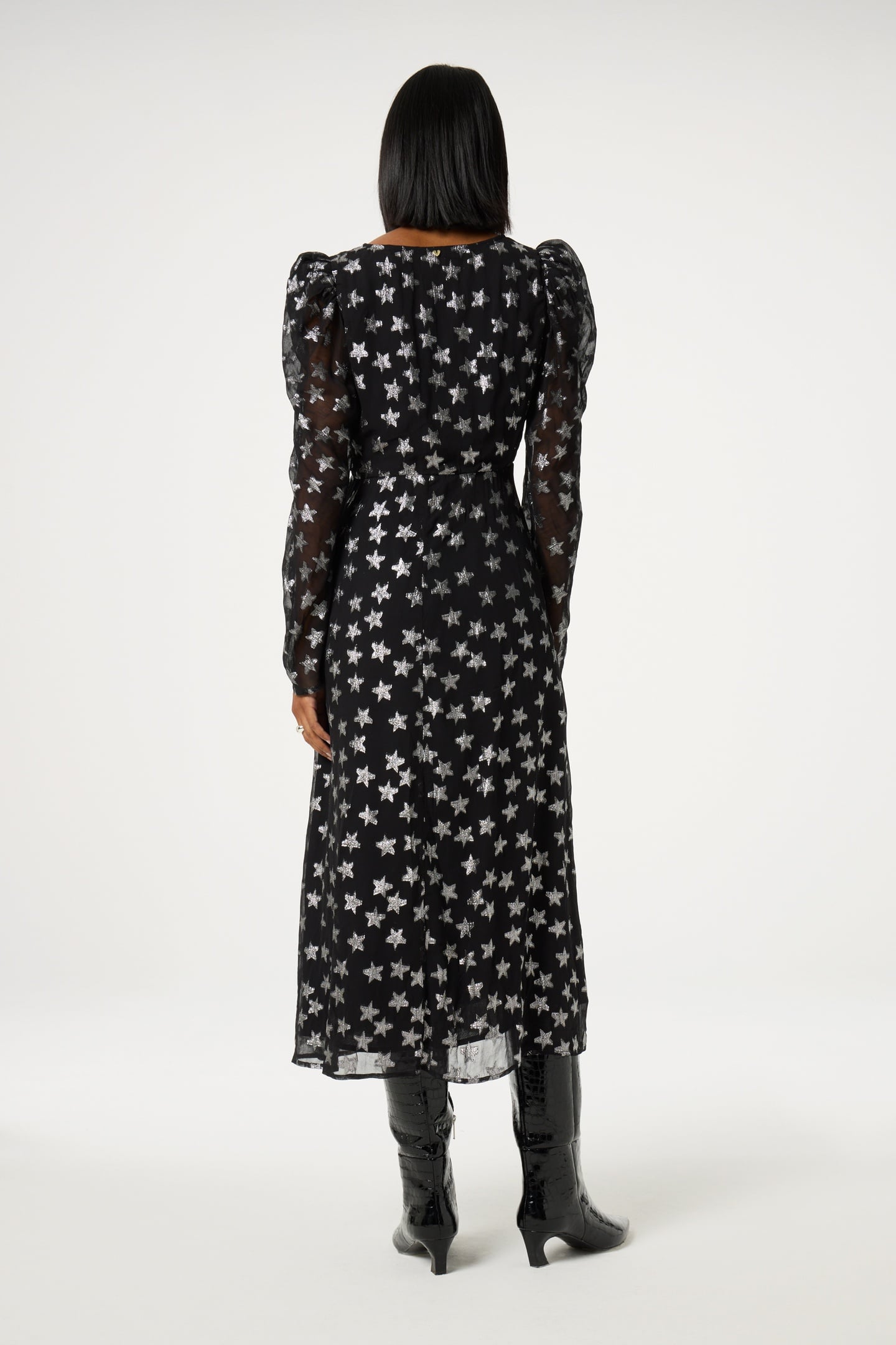 VERA DRESS BLACK/SILVER 2