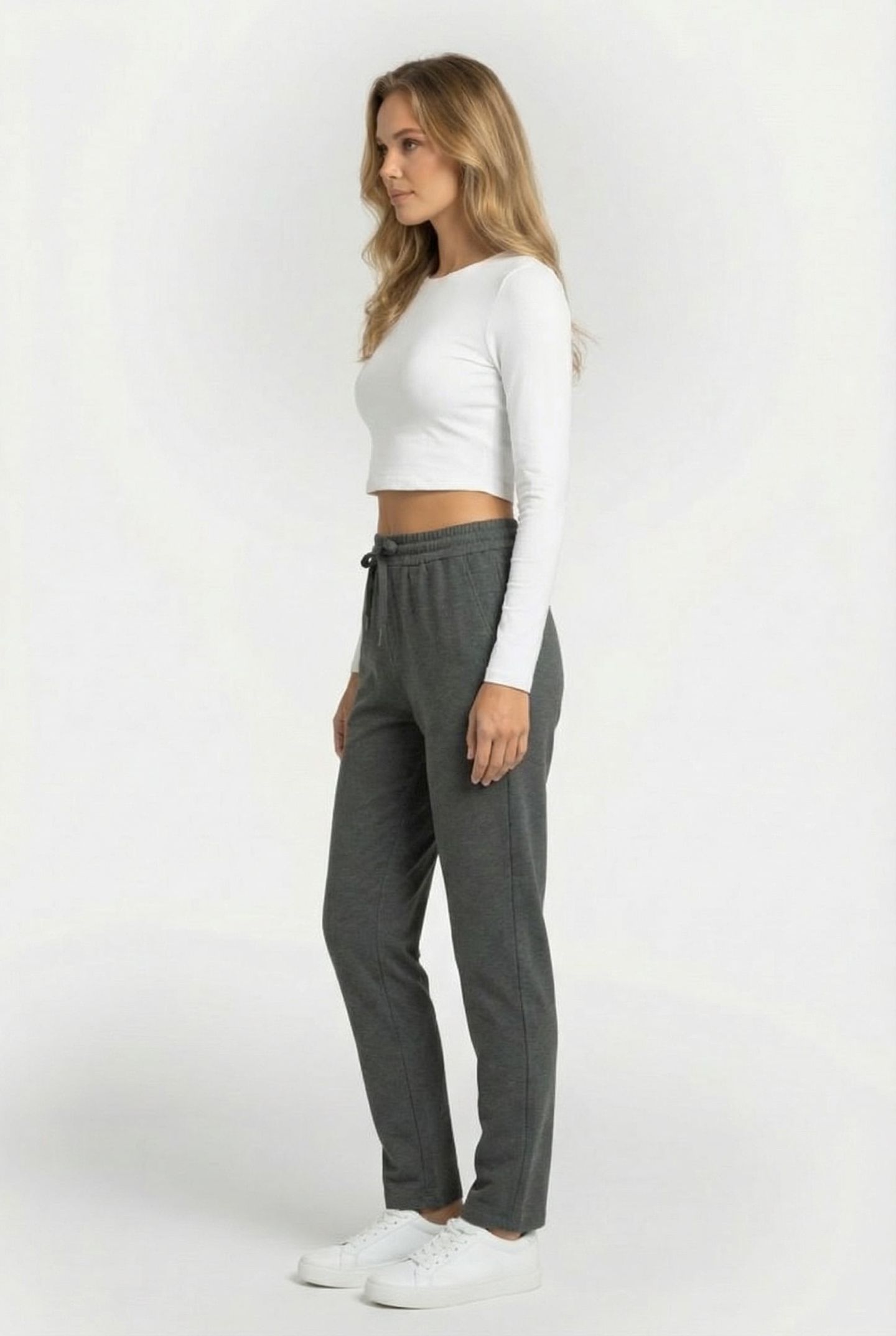 S.OLIVER PANT GREY/BLACK 3