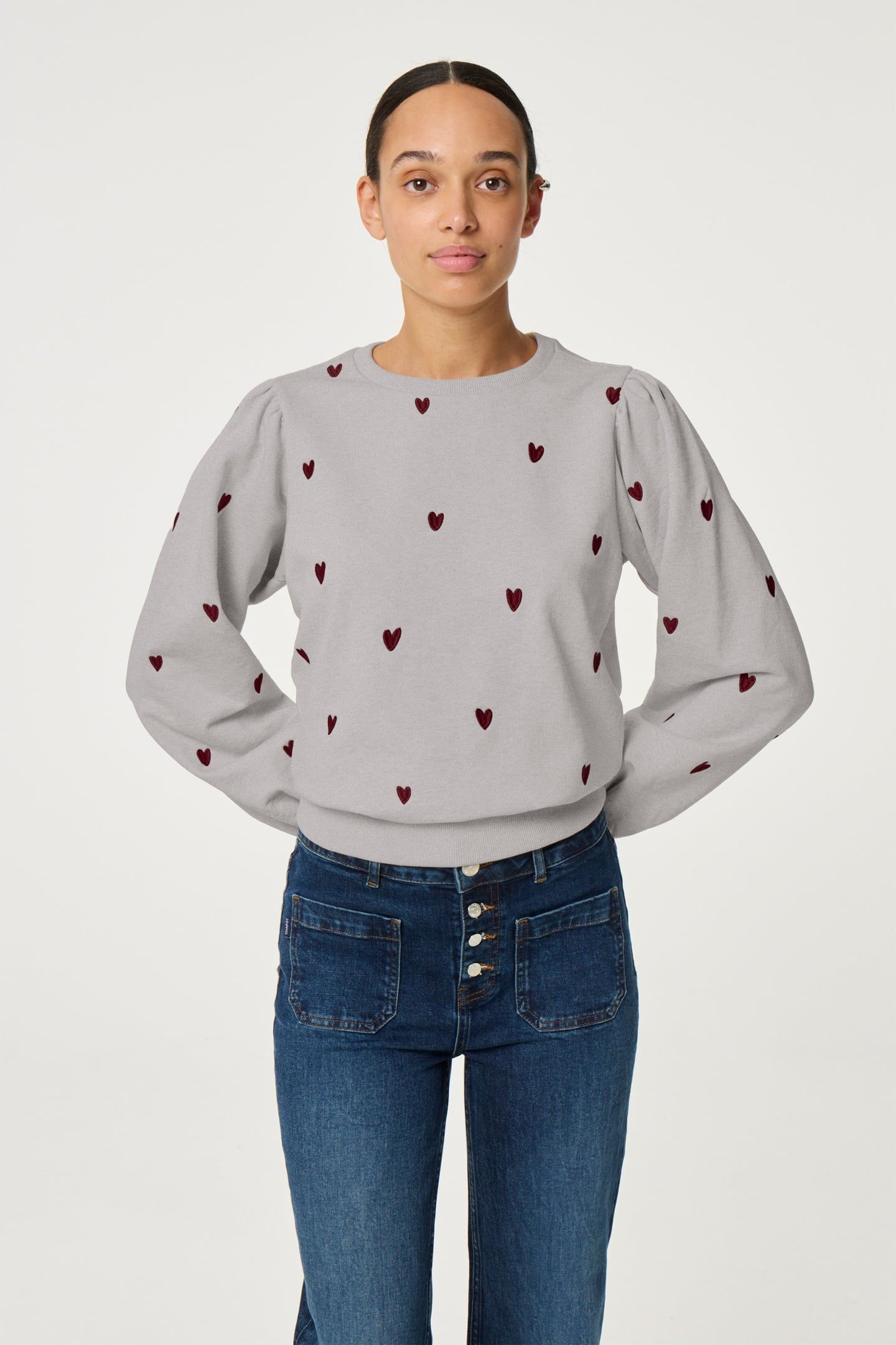 DINA SWEATER GREY MELANGE 1