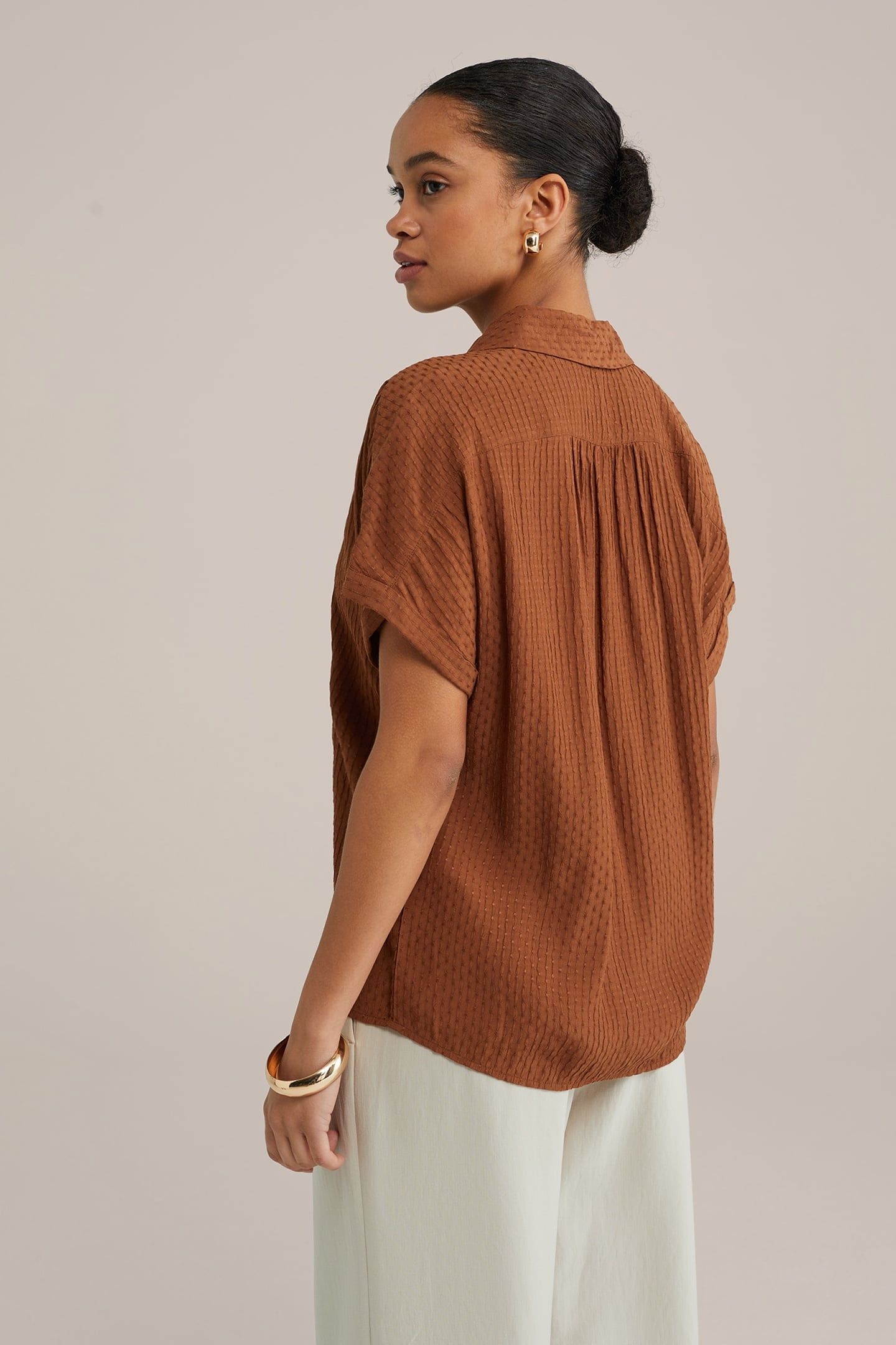 BLOUSE BROWN 3
