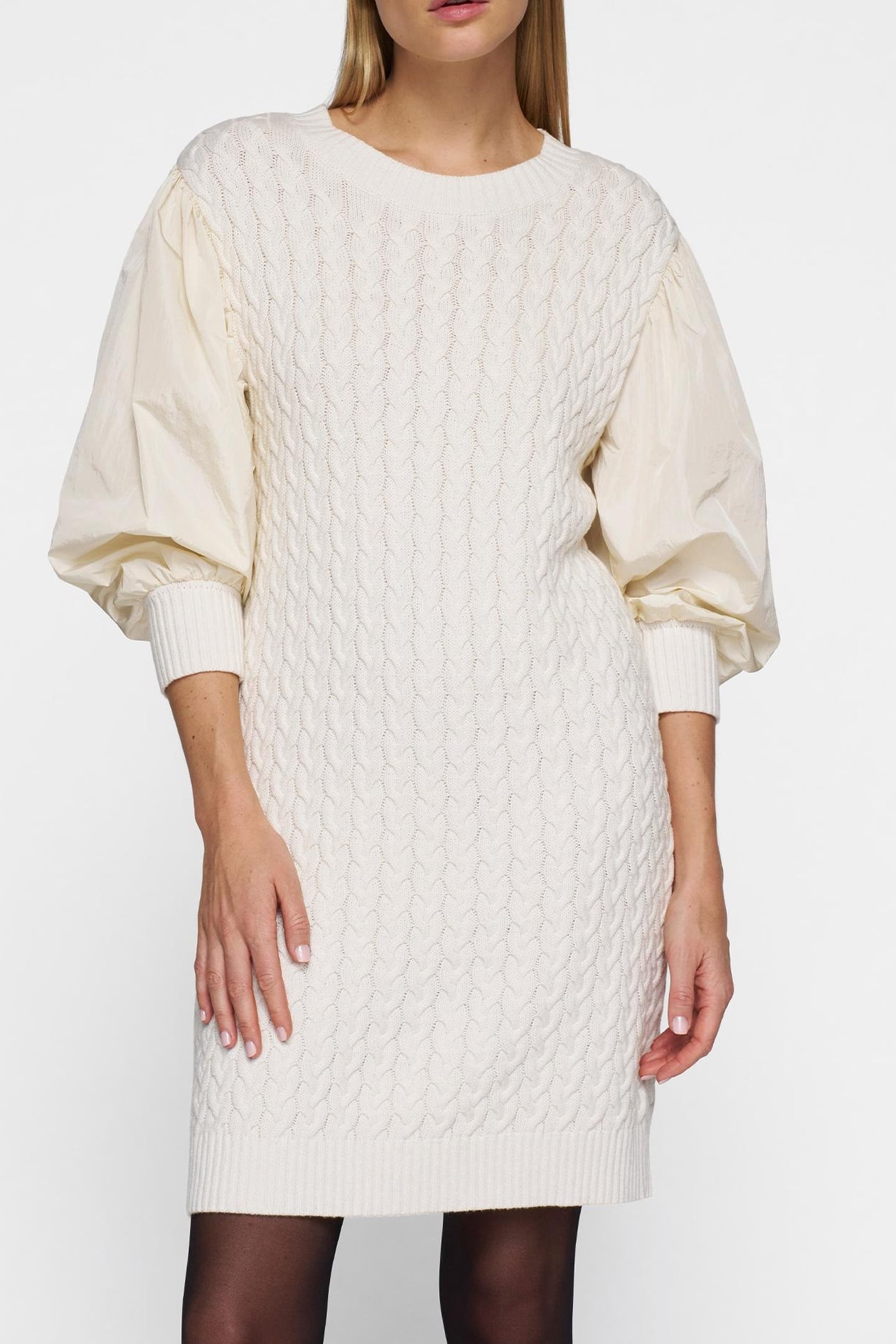 CABLE KNIT DRESS 1302 2