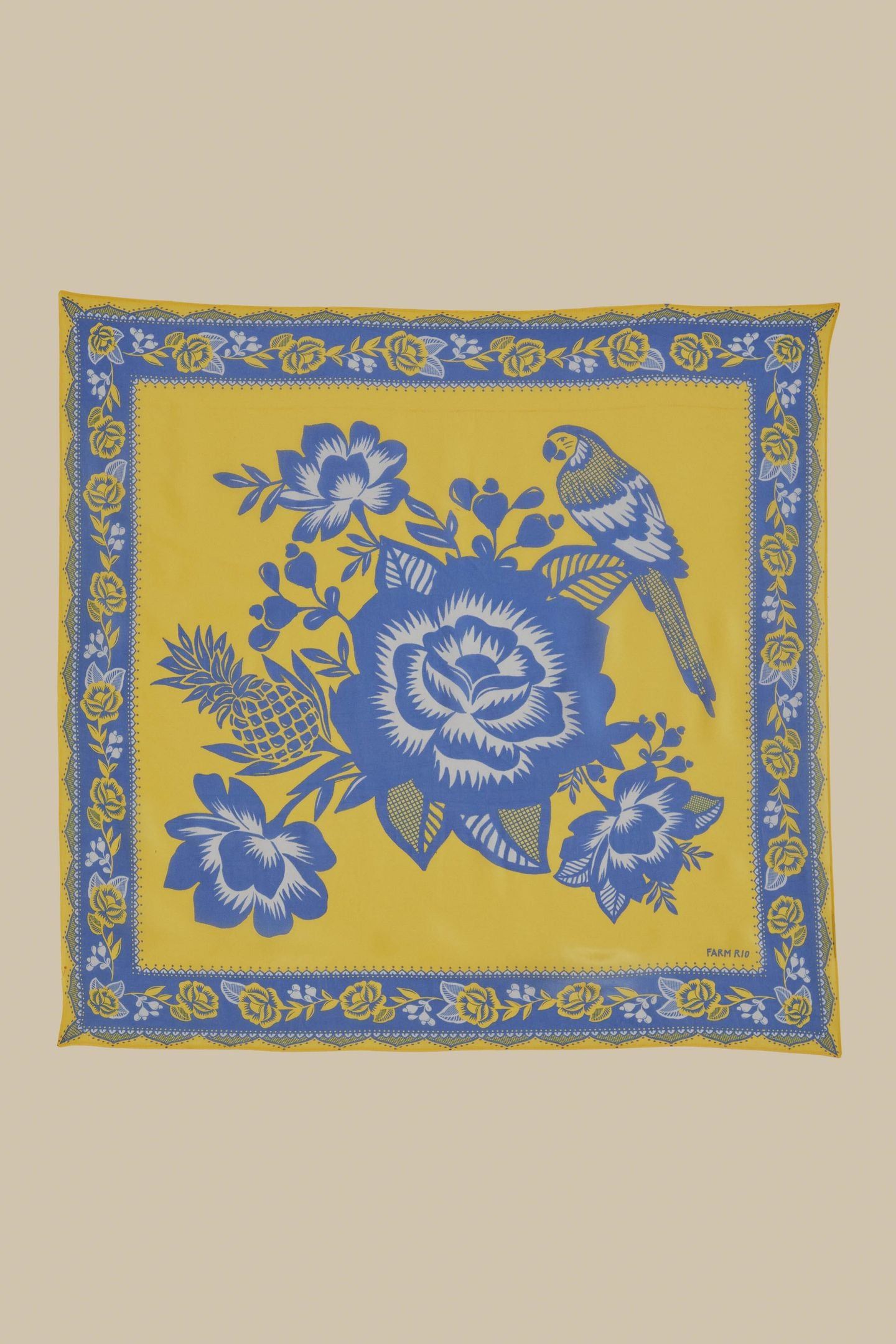 LACE GARDEM YELLOW SCARF 1