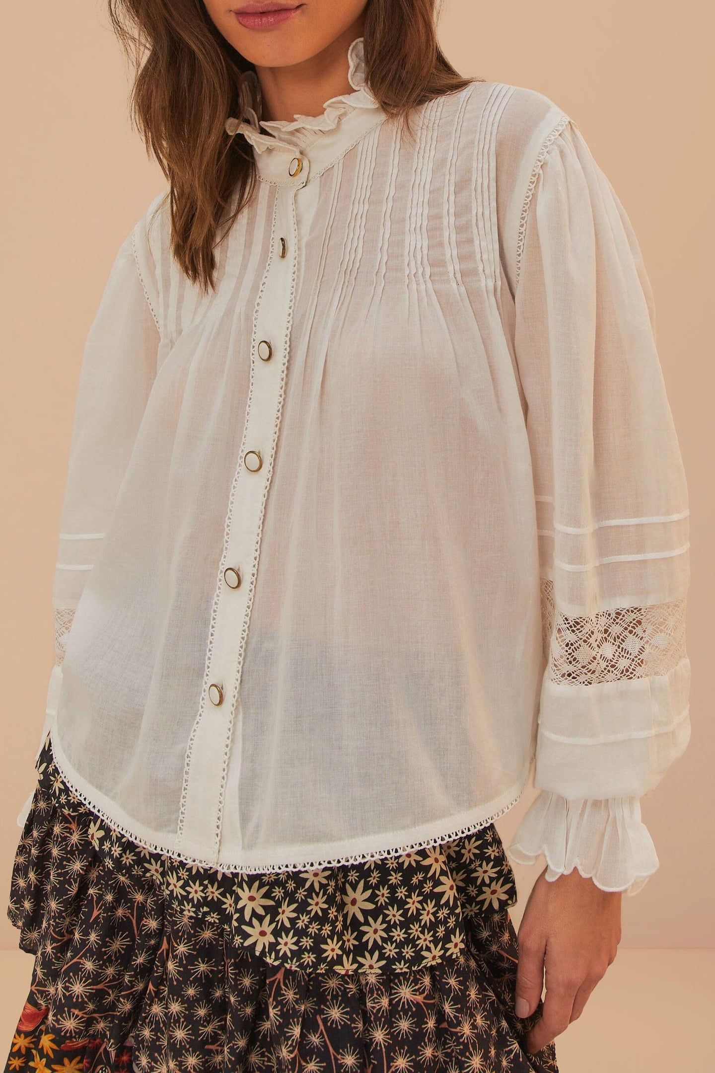 OFF-WHITE LONG SLEEVE BLOUSE 1