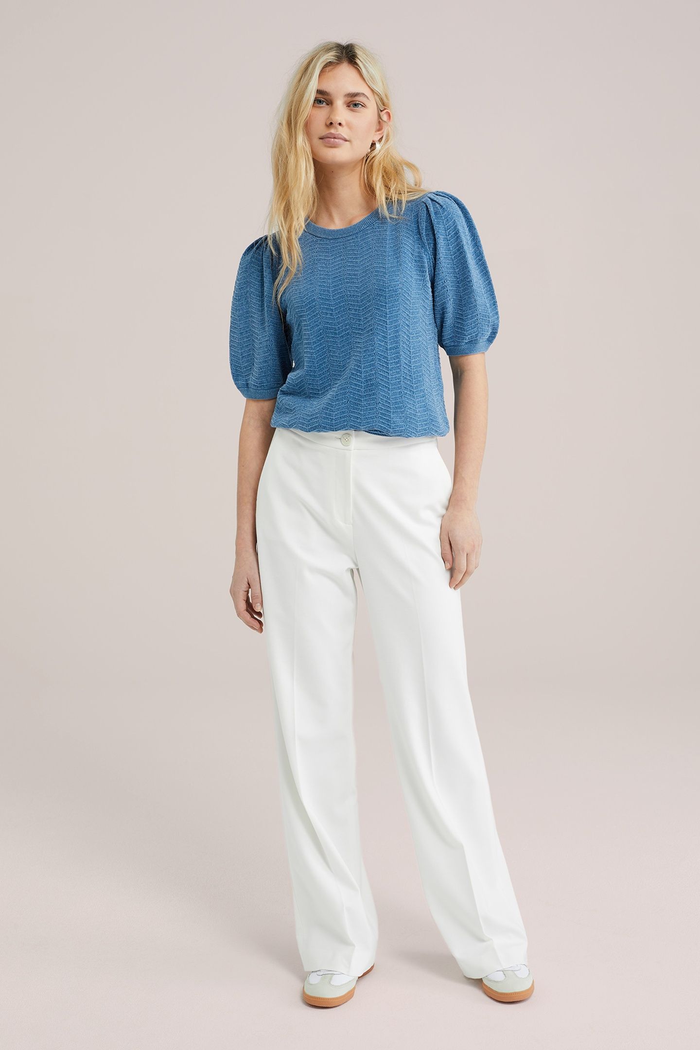 KNITTED PULLOVER ICE BLUE 9