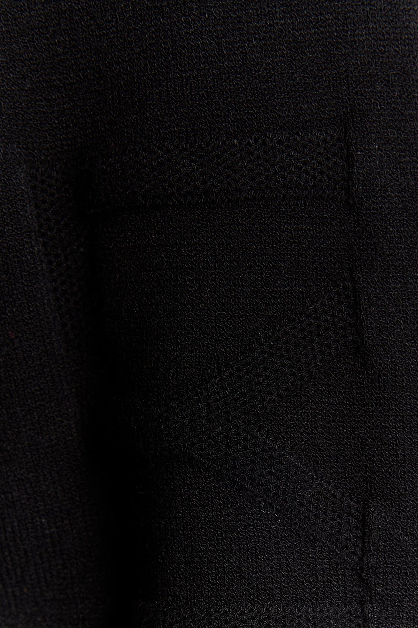 MESH LOGO CREW NECK JUMPER JET BLACK 3