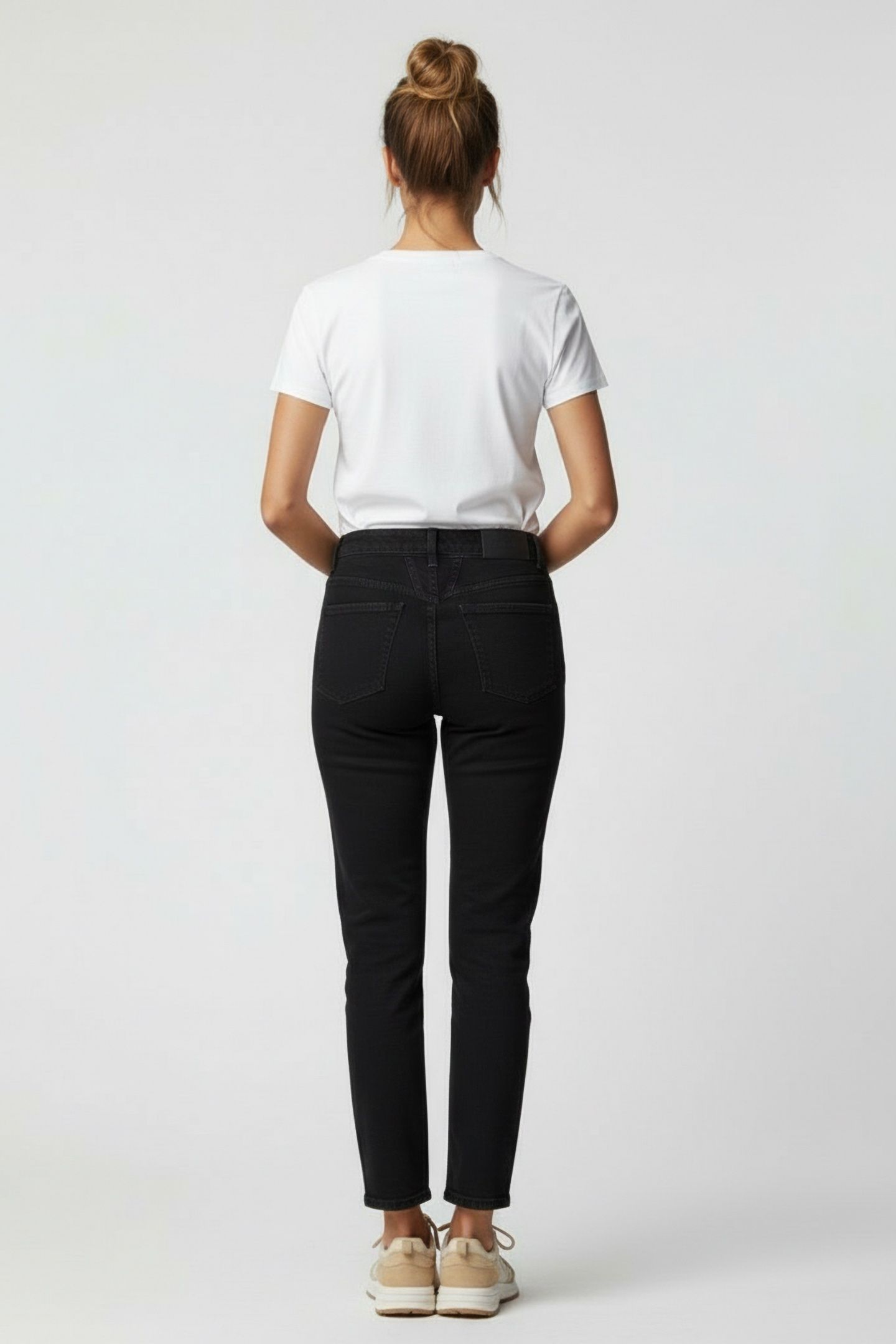 PEDAL PUSHER JEANS DARK GREY 2